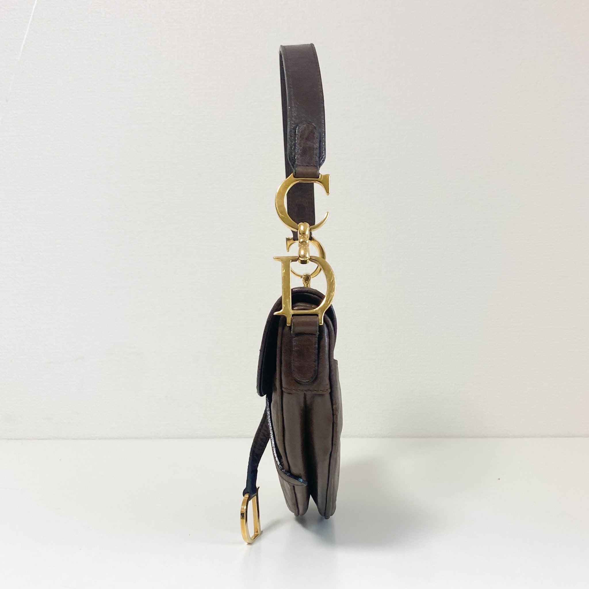 DIOR Saddle Brown Leather Shoulder Bag, in , Sold by HIVE PRELOVED - Shoulder Bags, ,