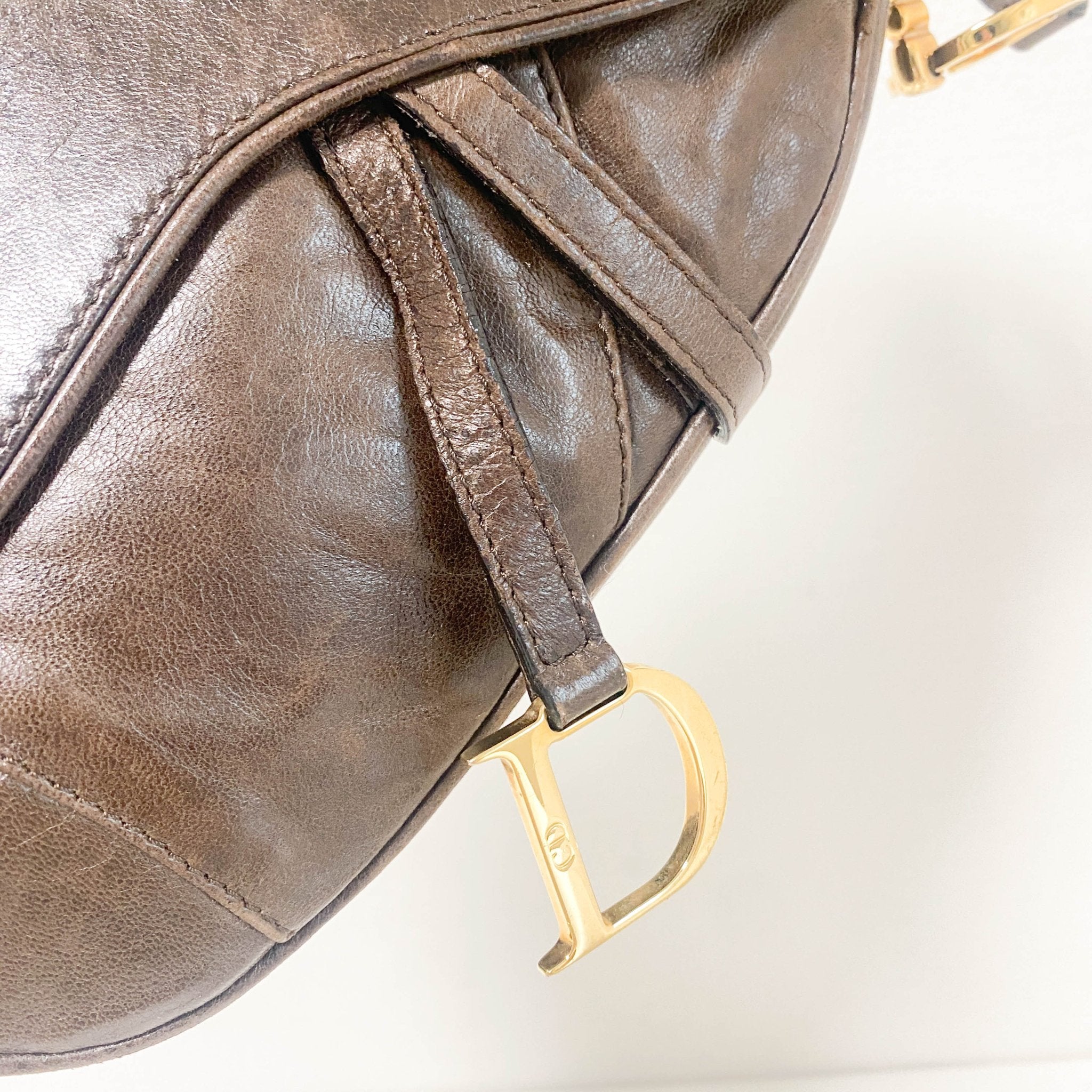 DIOR Saddle Brown Leather Shoulder Bag, in , Sold by HIVE PRELOVED - Shoulder Bags, ,