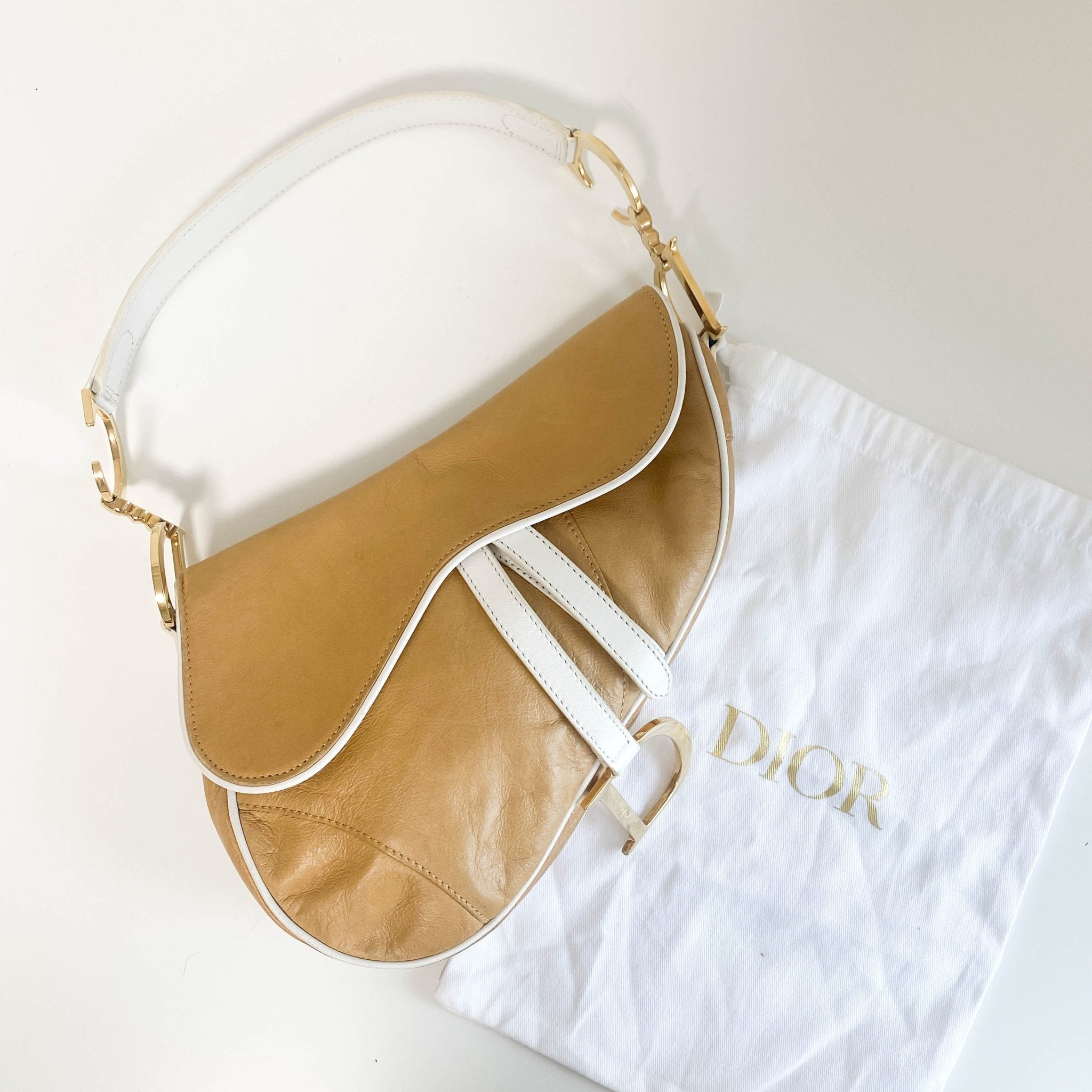 DIOR Saddle Brown Leather Shoulder Bag, in , Sold by HIVE PRELOVED - Shoulder Bags, ,