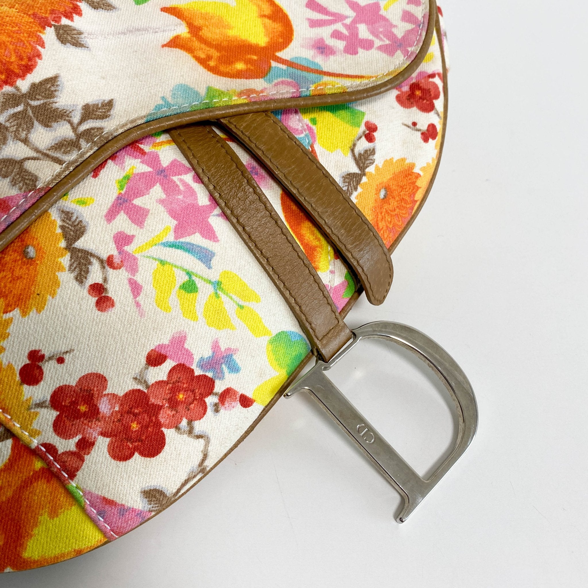 DIOR Saddle Floral Printed Canvas Shoulder Bag, in , Sold by HIVE PRELOVED - Shoulder Bags, ,