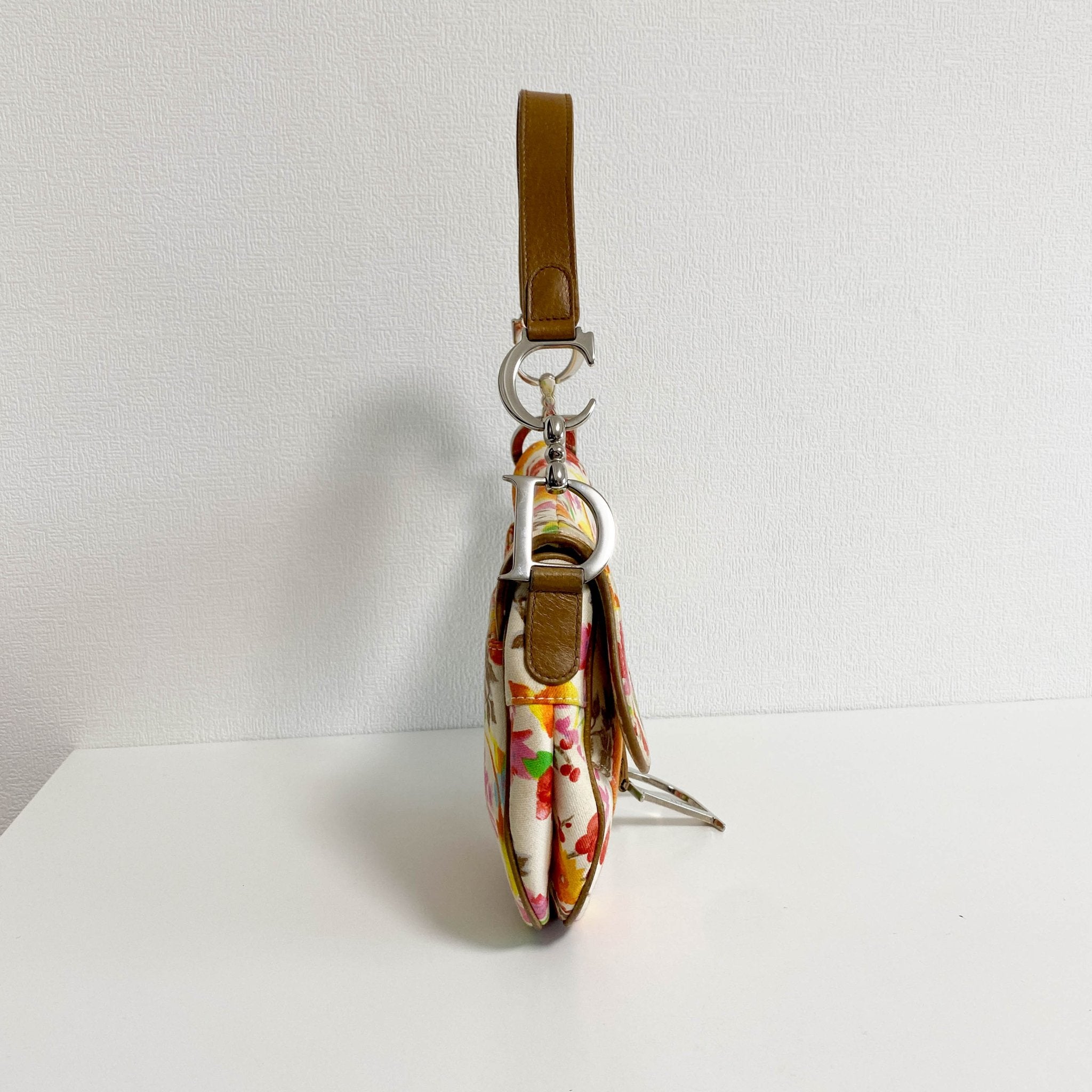 DIOR Saddle Floral Printed Canvas Shoulder Bag, in , Sold by HIVE PRELOVED - Shoulder Bags, ,