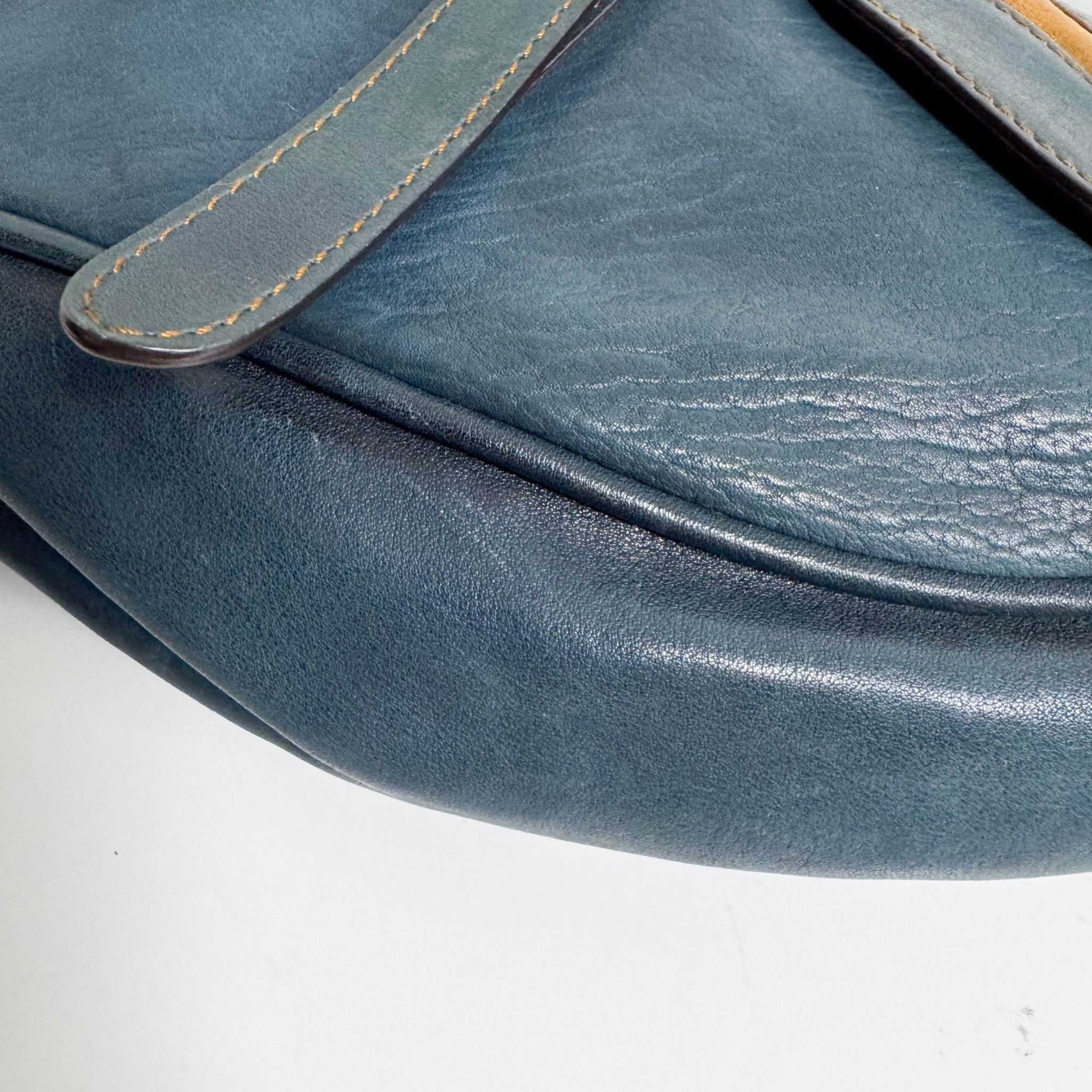 DIOR Saddle Gaucho Green Aged Leather Shoulder Bag, in , Sold by HIVE PRELOVED - Shoulder Bags, ,