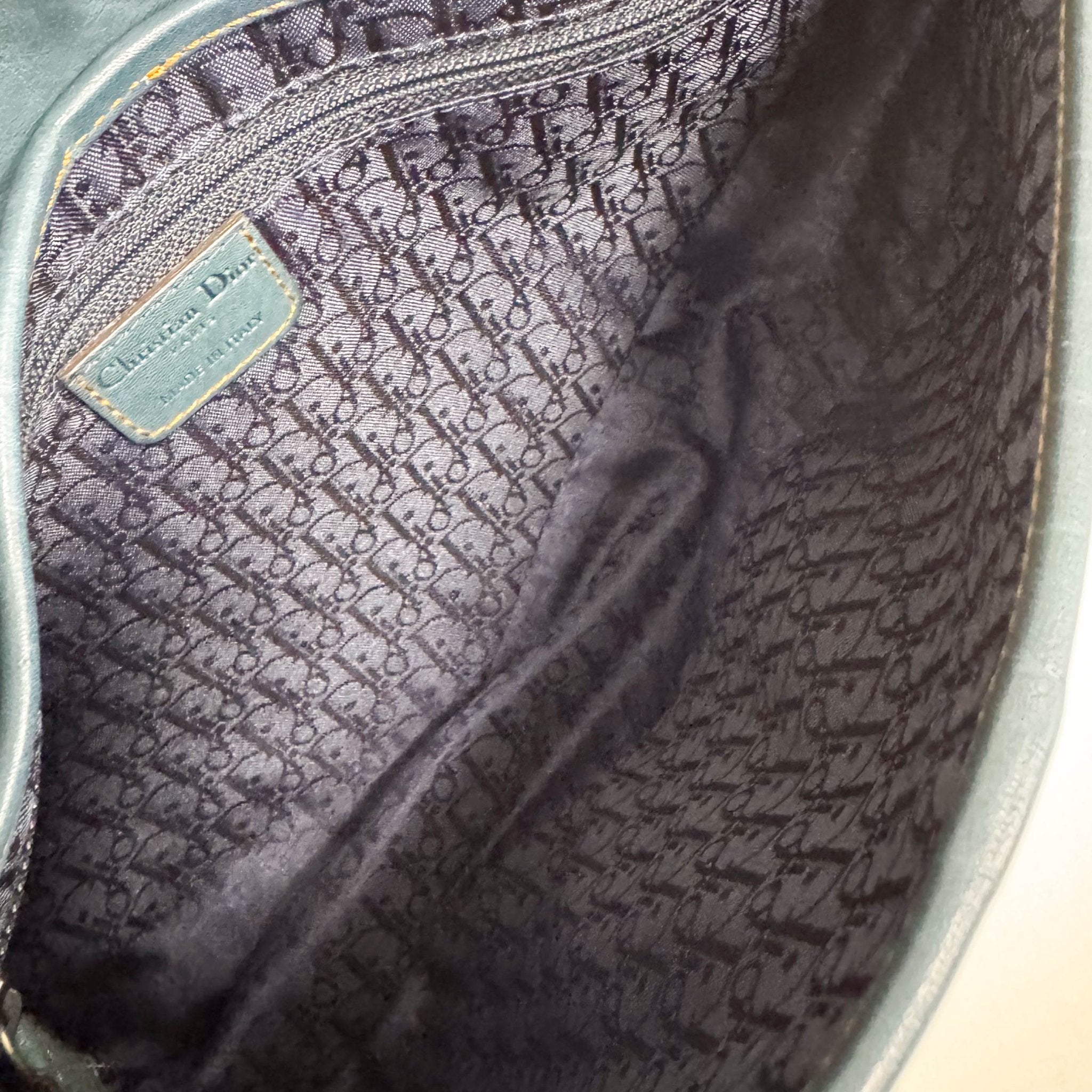 DIOR Saddle Gaucho Green Aged Leather Shoulder Bag, in , Sold by HIVE PRELOVED - Shoulder Bags, ,