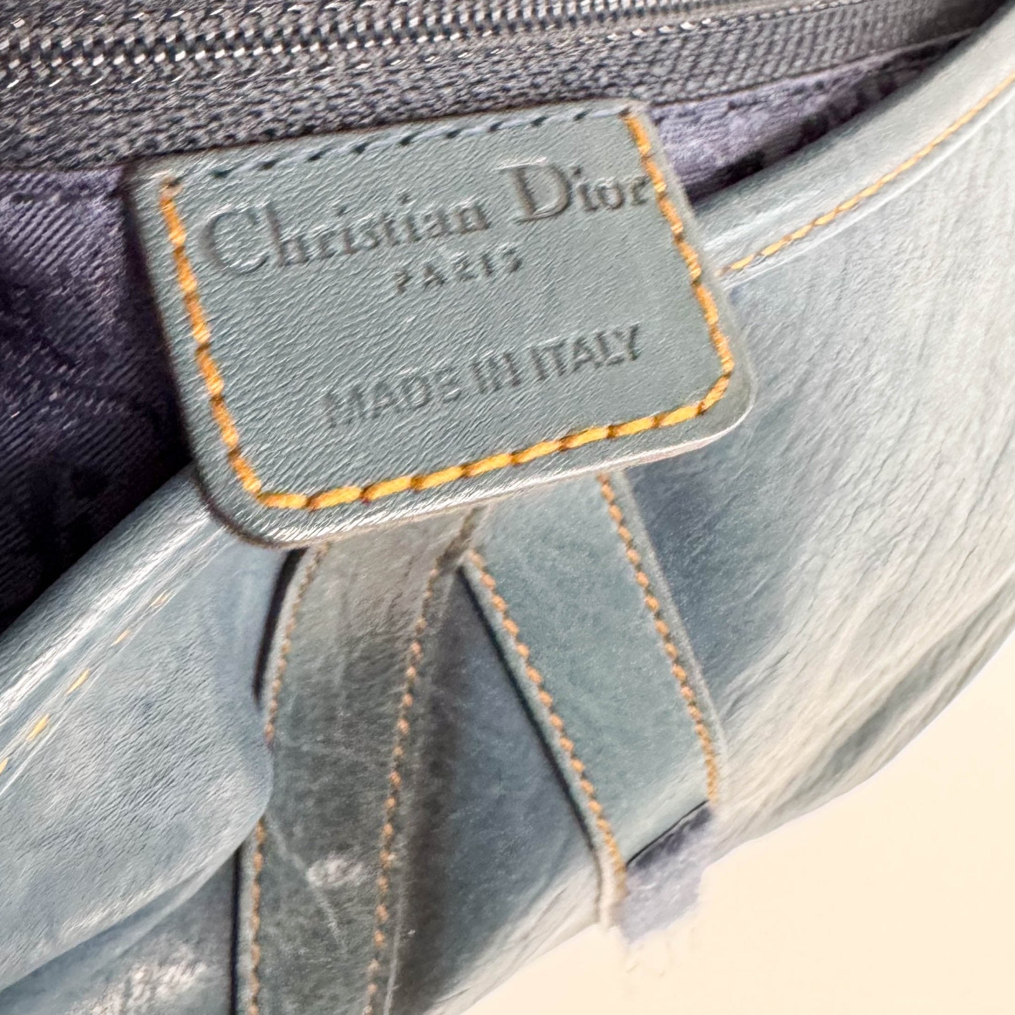 DIOR Saddle Gaucho Green Aged Leather Shoulder Bag, in , Sold by HIVE PRELOVED - Shoulder Bags, ,