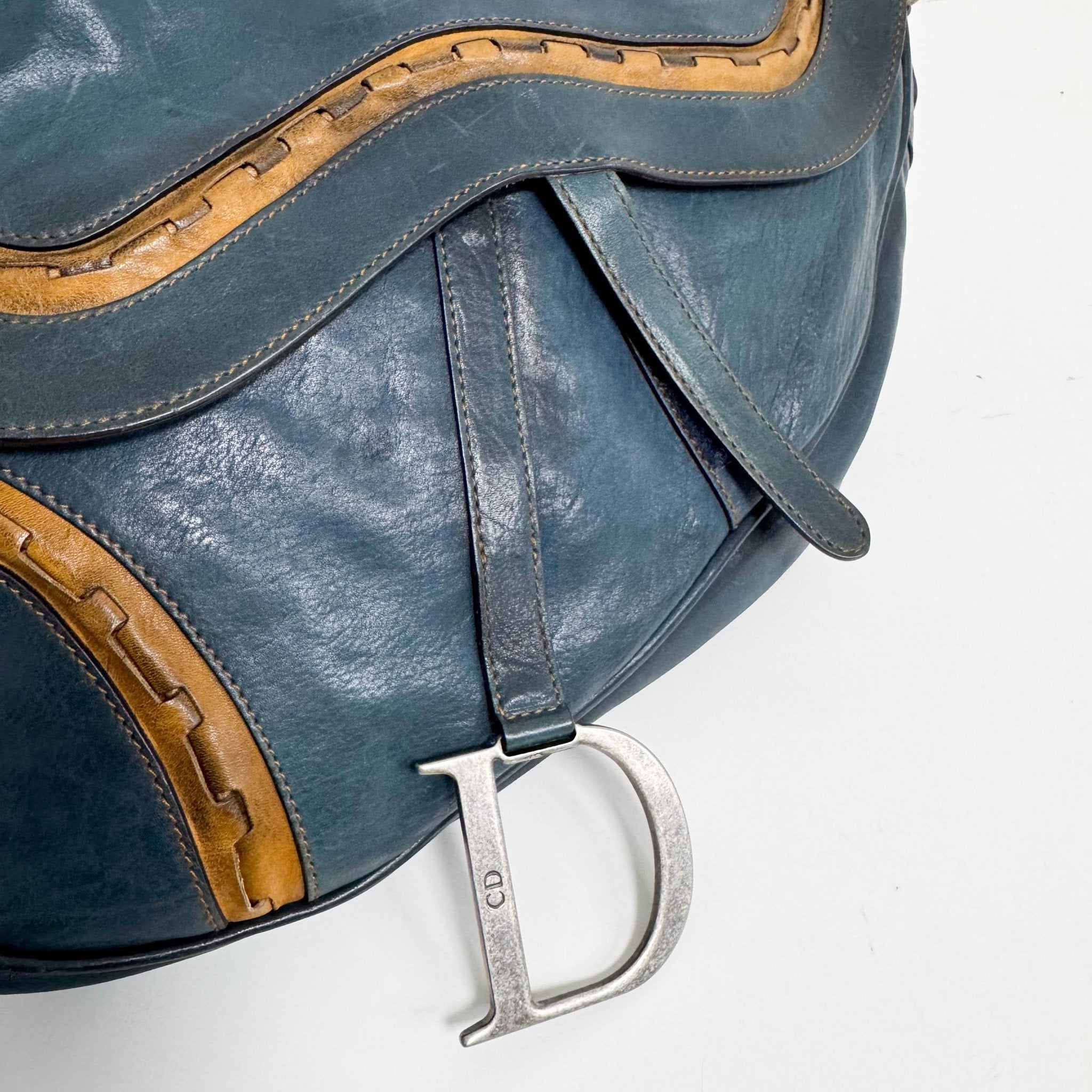 DIOR Saddle Gaucho Green Aged Leather Shoulder Bag, in , Sold by HIVE PRELOVED - Shoulder Bags, ,