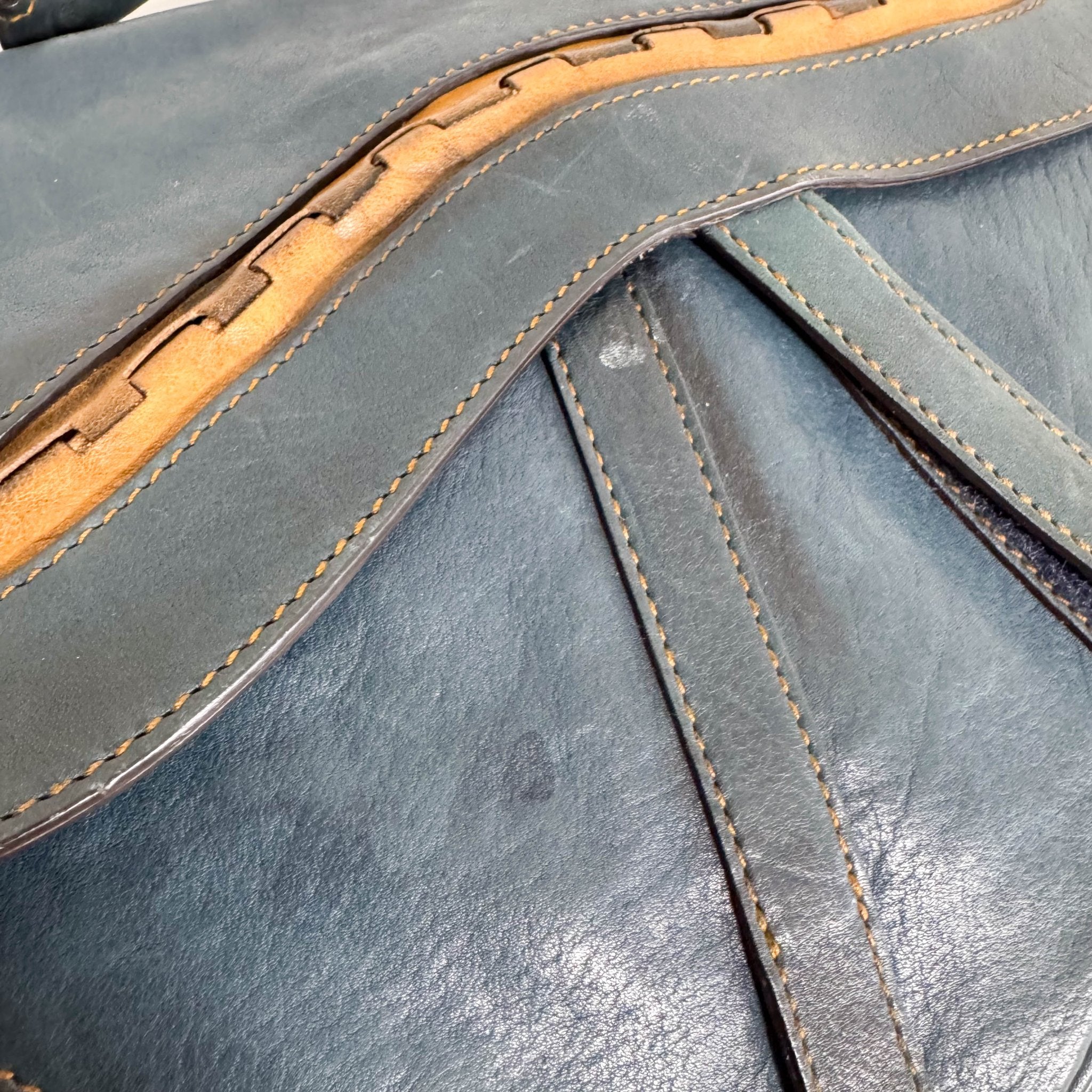 DIOR Saddle Gaucho Green Aged Leather Shoulder Bag, in , Sold by HIVE PRELOVED - Shoulder Bags, ,