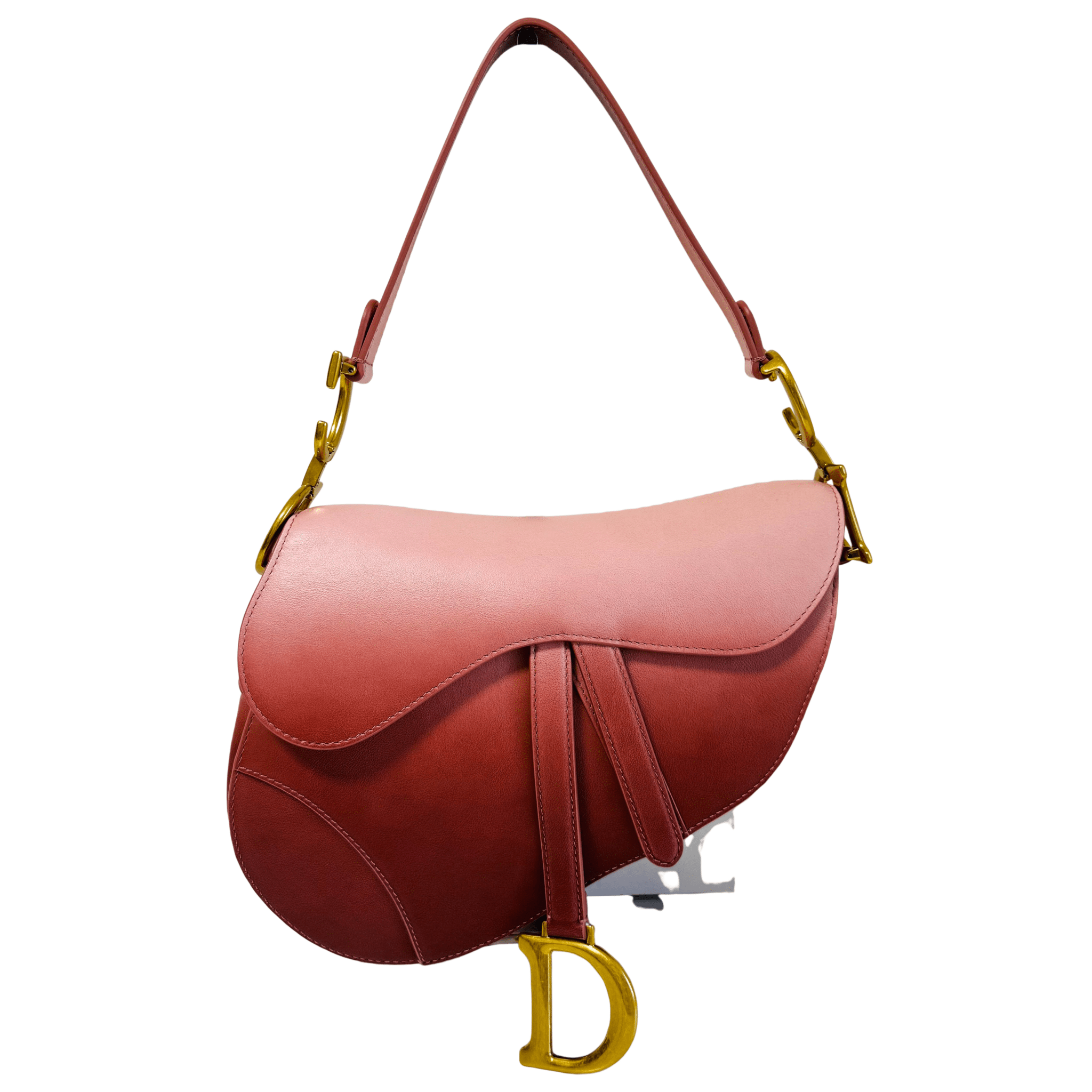 DIOR Saddle Gradient Pink Calfskin Bag, in , Sold by HIVE PRELOVED - Shoulder Bags, ,