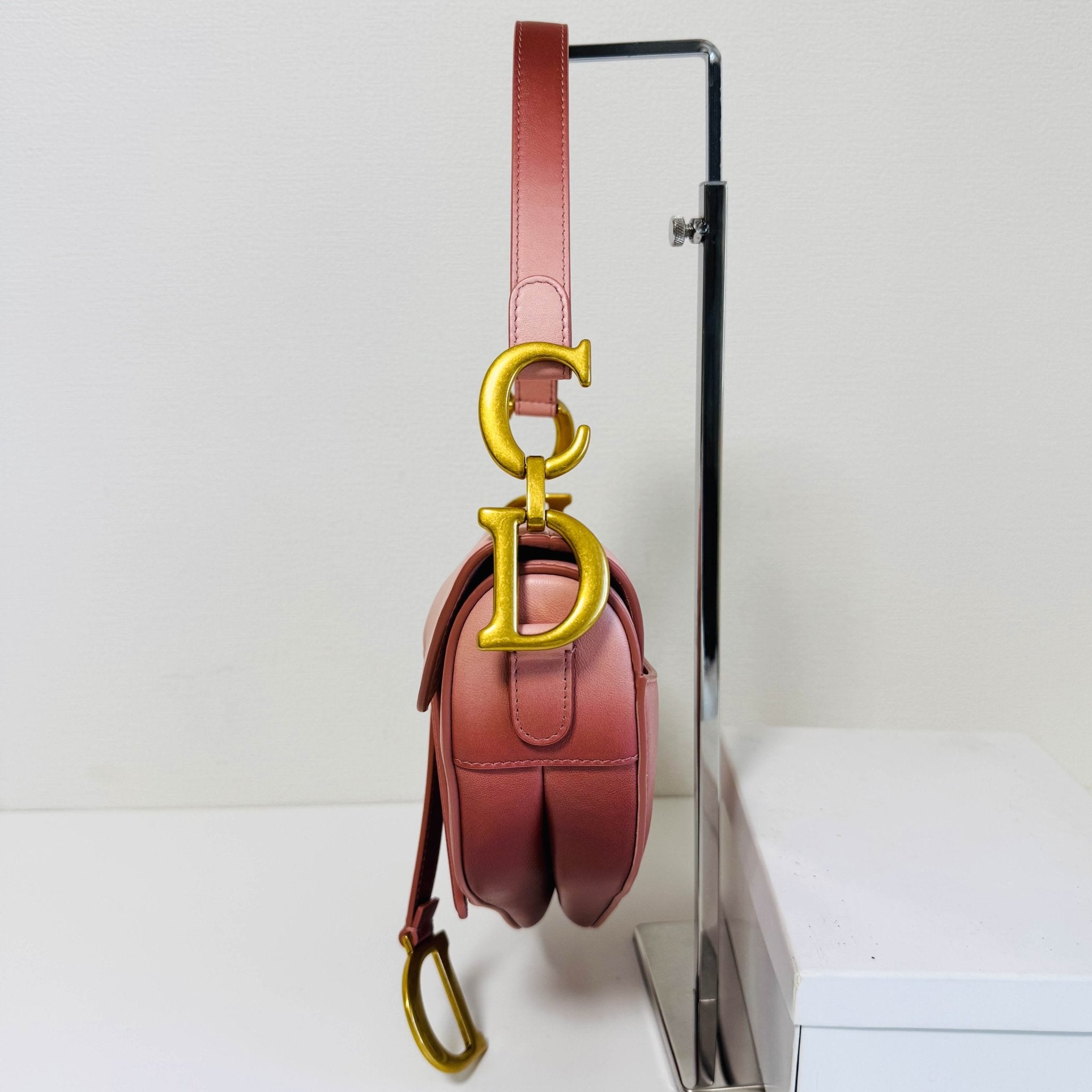 DIOR Saddle Gradient Pink Calfskin Bag, in , Sold by HIVE PRELOVED - Shoulder Bags, ,