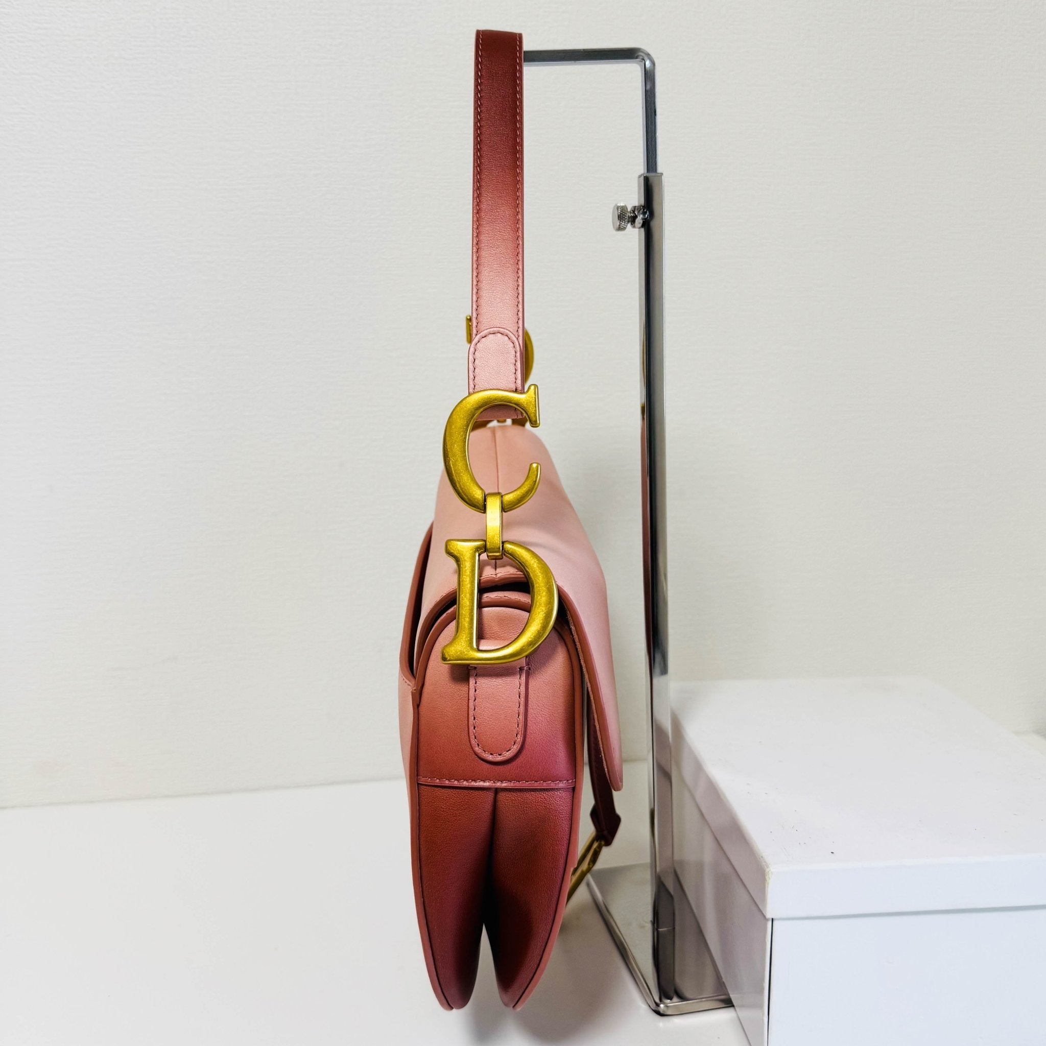 DIOR Saddle Gradient Pink Calfskin Bag, in , Sold by HIVE PRELOVED - Shoulder Bags, ,