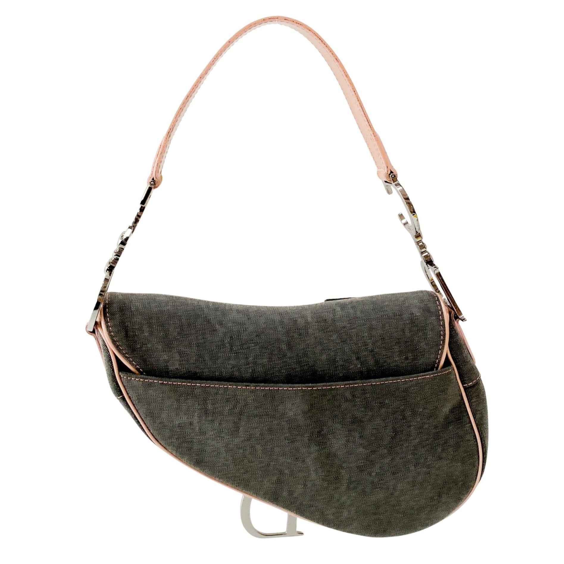 DIOR Saddle Grey Denim Shoulder Bag, in , Sold by HIVE PRELOVED - Shoulder Bags, ,