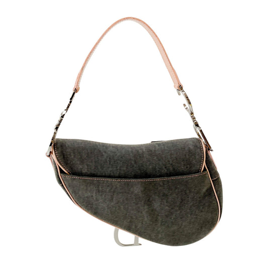 DIOR Saddle Grey Denim Shoulder Bag, in , Sold by HIVE PRELOVED - Shoulder Bags, ,