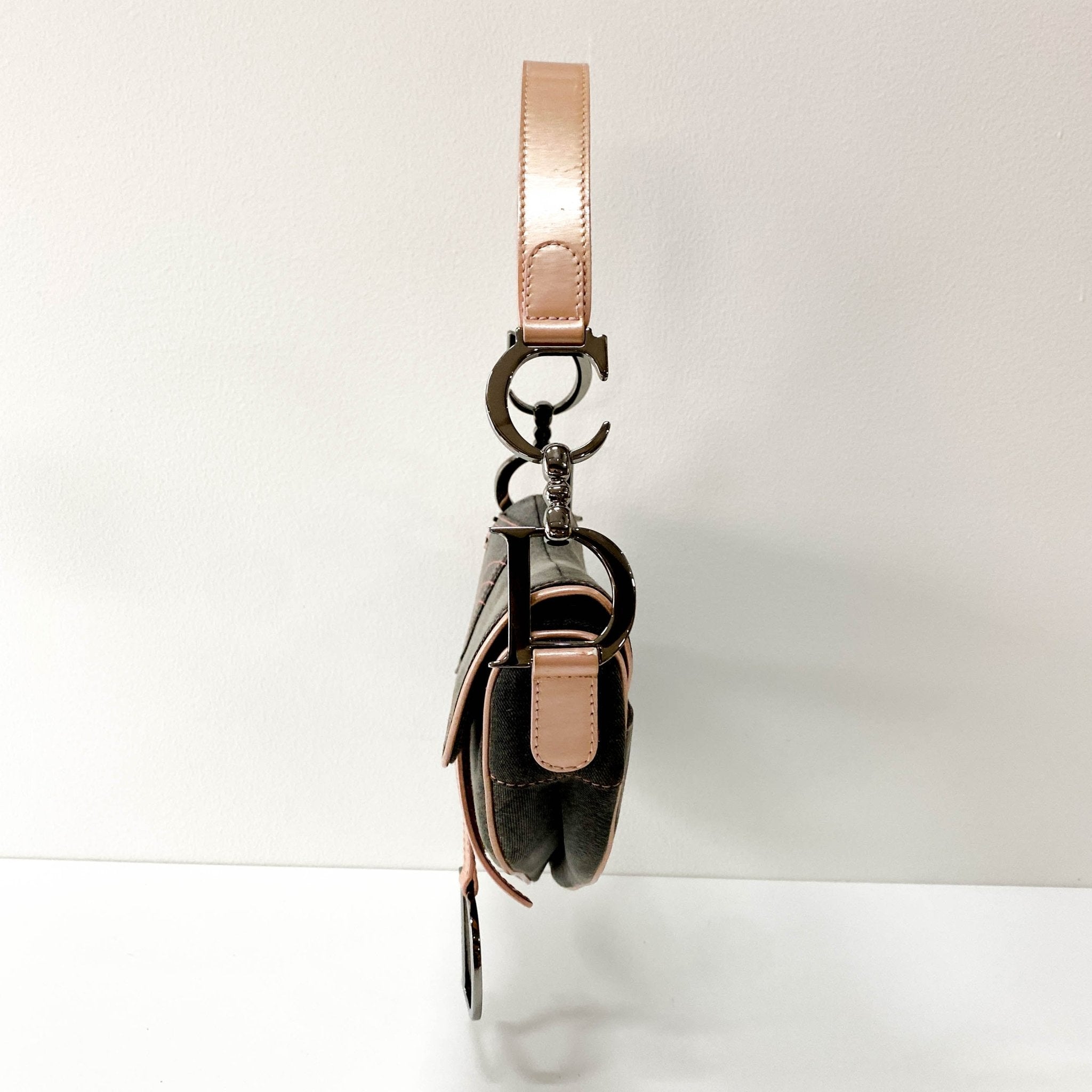 DIOR Saddle Grey Denim Shoulder Bag, in , Sold by HIVE PRELOVED - Shoulder Bags, ,