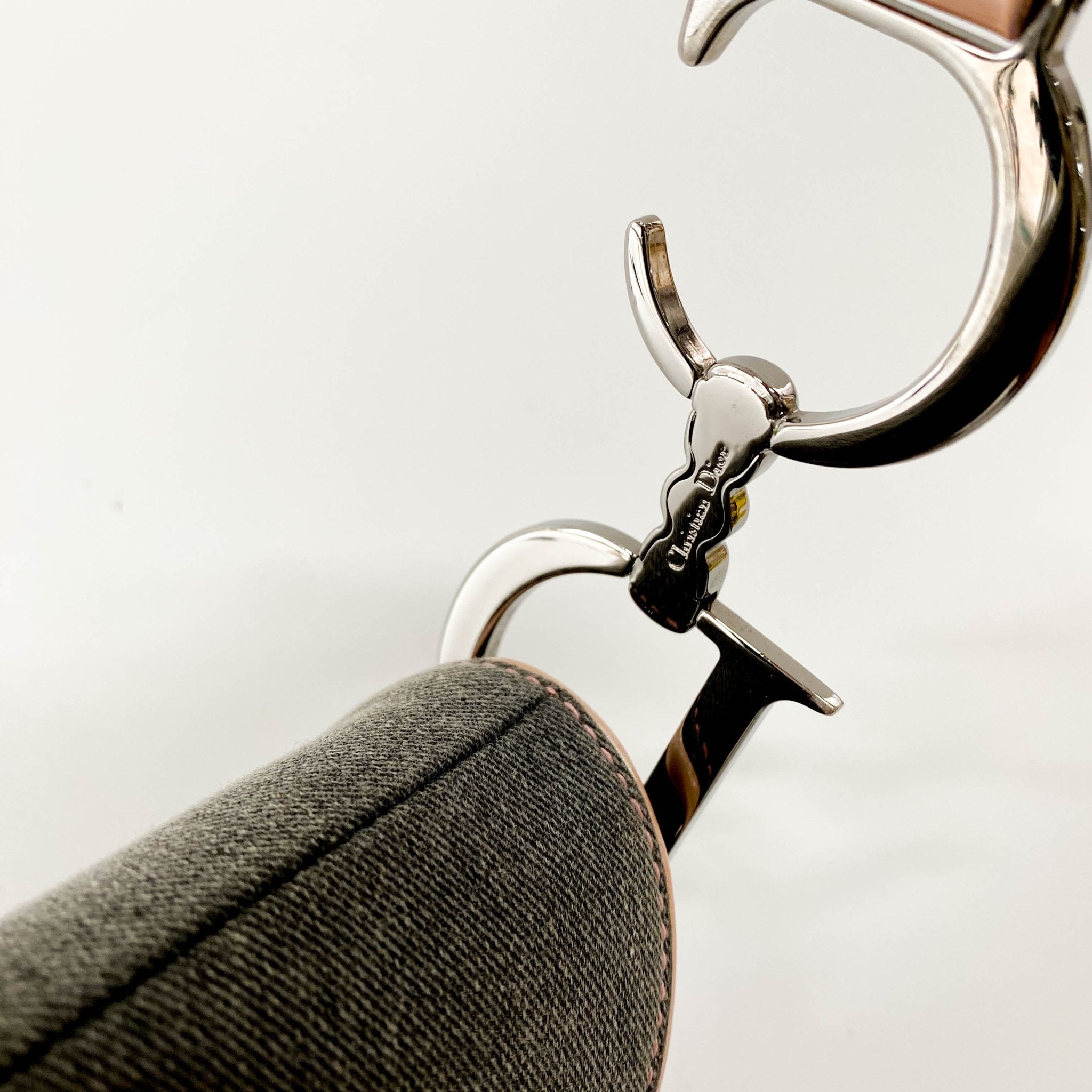 DIOR Saddle Grey Denim Shoulder Bag, in , Sold by HIVE PRELOVED - Shoulder Bags, ,