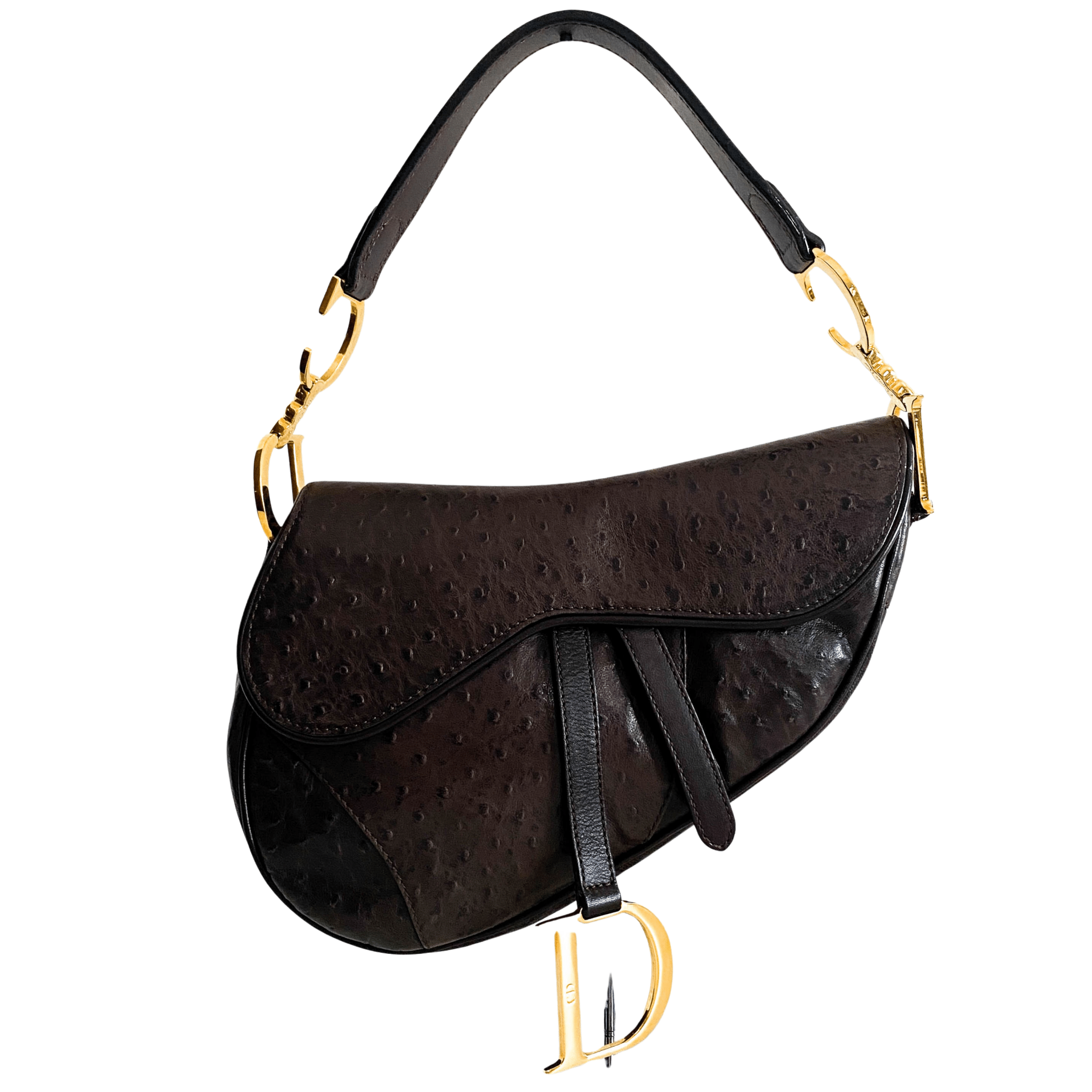 DIOR Saddle Leather Brown Shoulder Bag, in , Sold by HIVE PRELOVED - Handle Bags, Shoulder Bags,