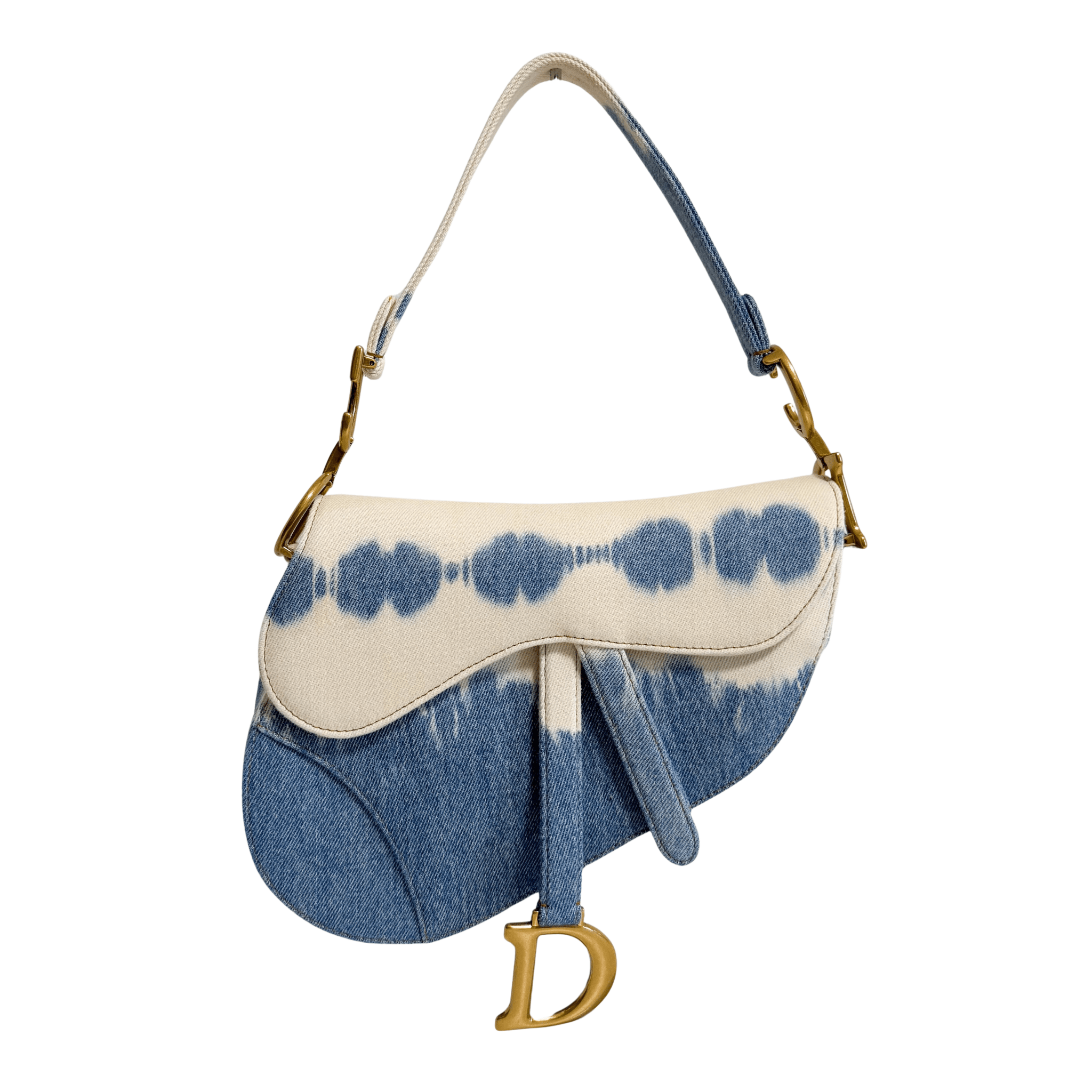 DIOR Saddle Light Blue Denim Shoulder Bag, in , Sold by HIVE PRELOVED - Shoulder Bags, ,
