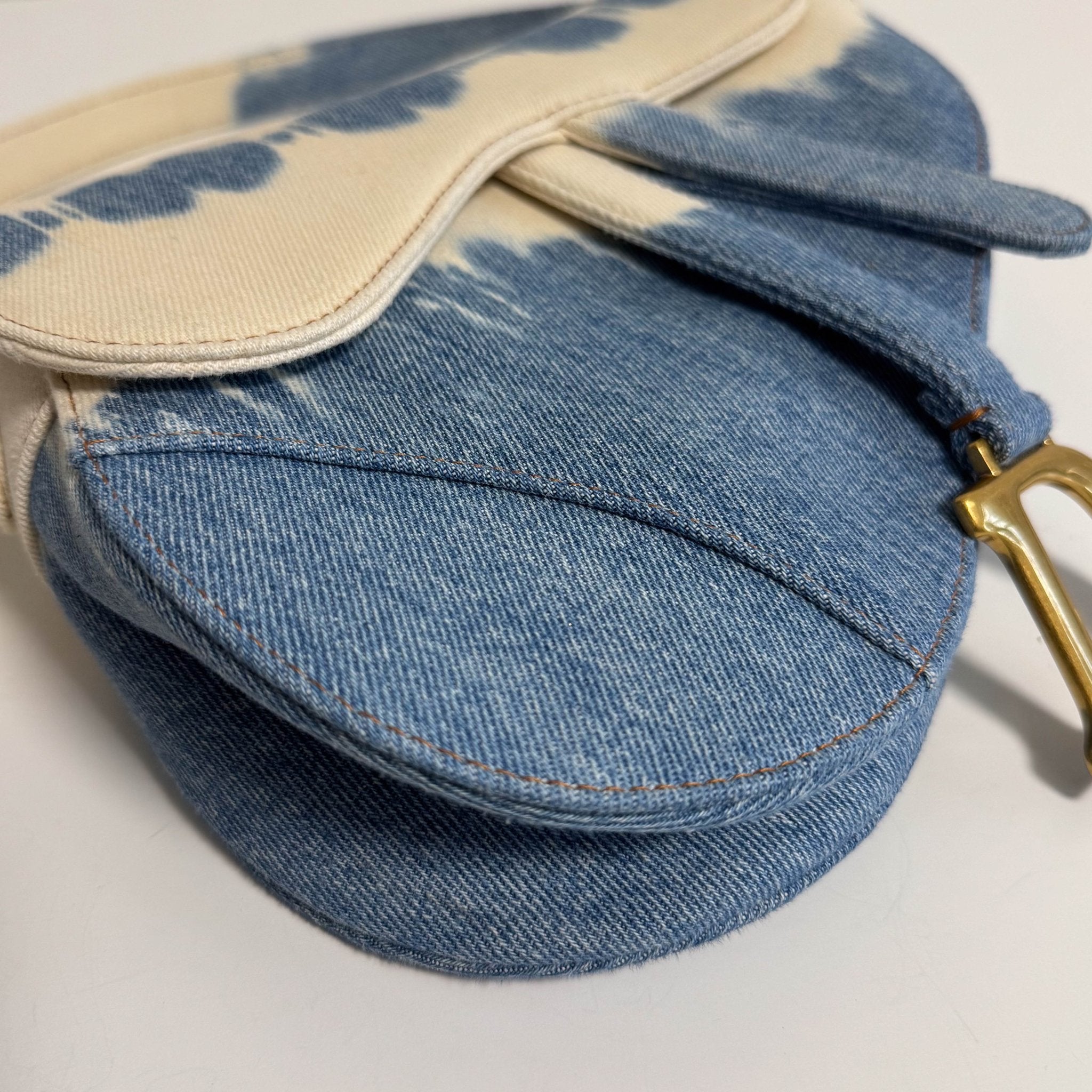 DIOR Saddle Light Blue Denim Shoulder Bag, in , Sold by HIVE PRELOVED - Shoulder Bags, ,