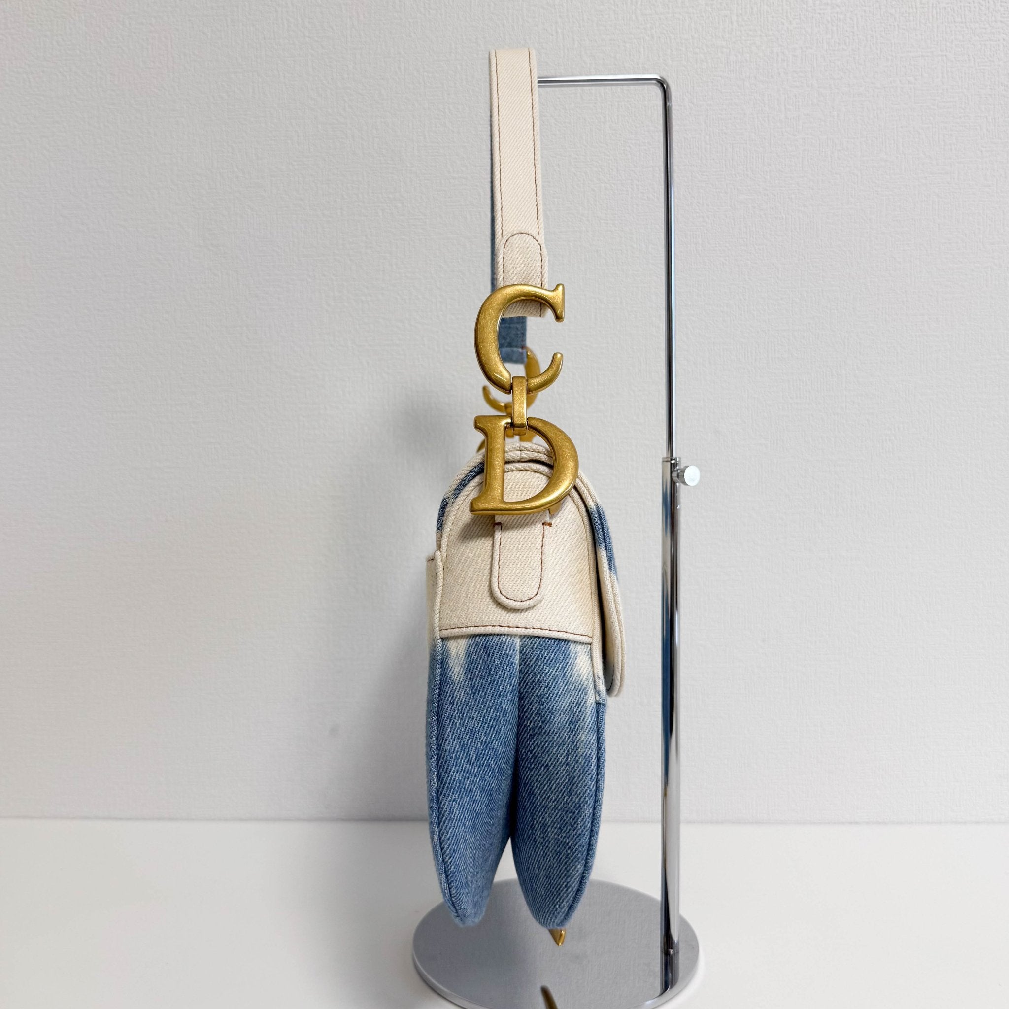 DIOR Saddle Light Blue Denim Shoulder Bag, in , Sold by HIVE PRELOVED - Shoulder Bags, ,