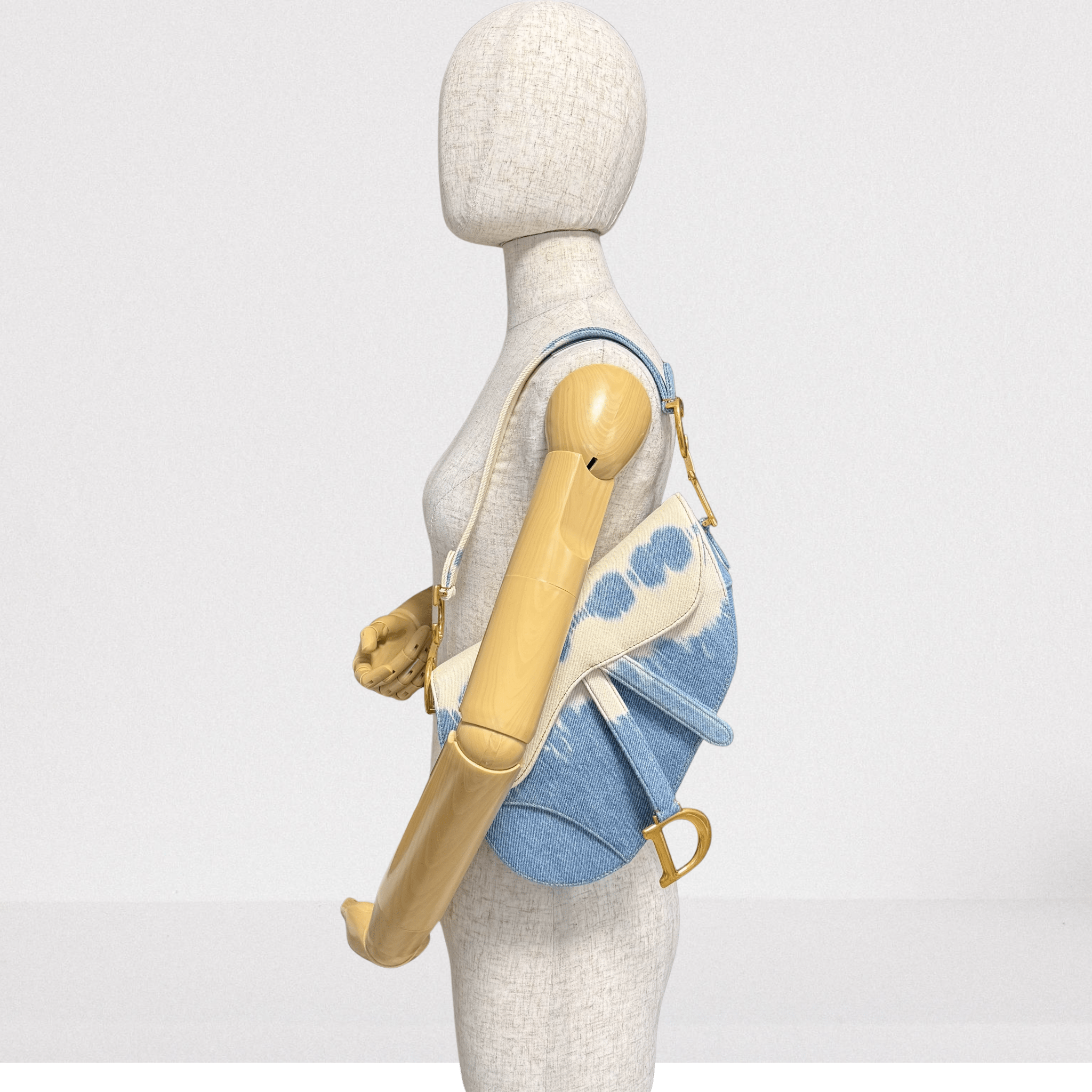 DIOR Saddle Light Blue Denim Shoulder Bag, in , Sold by HIVE PRELOVED - Shoulder Bags, ,