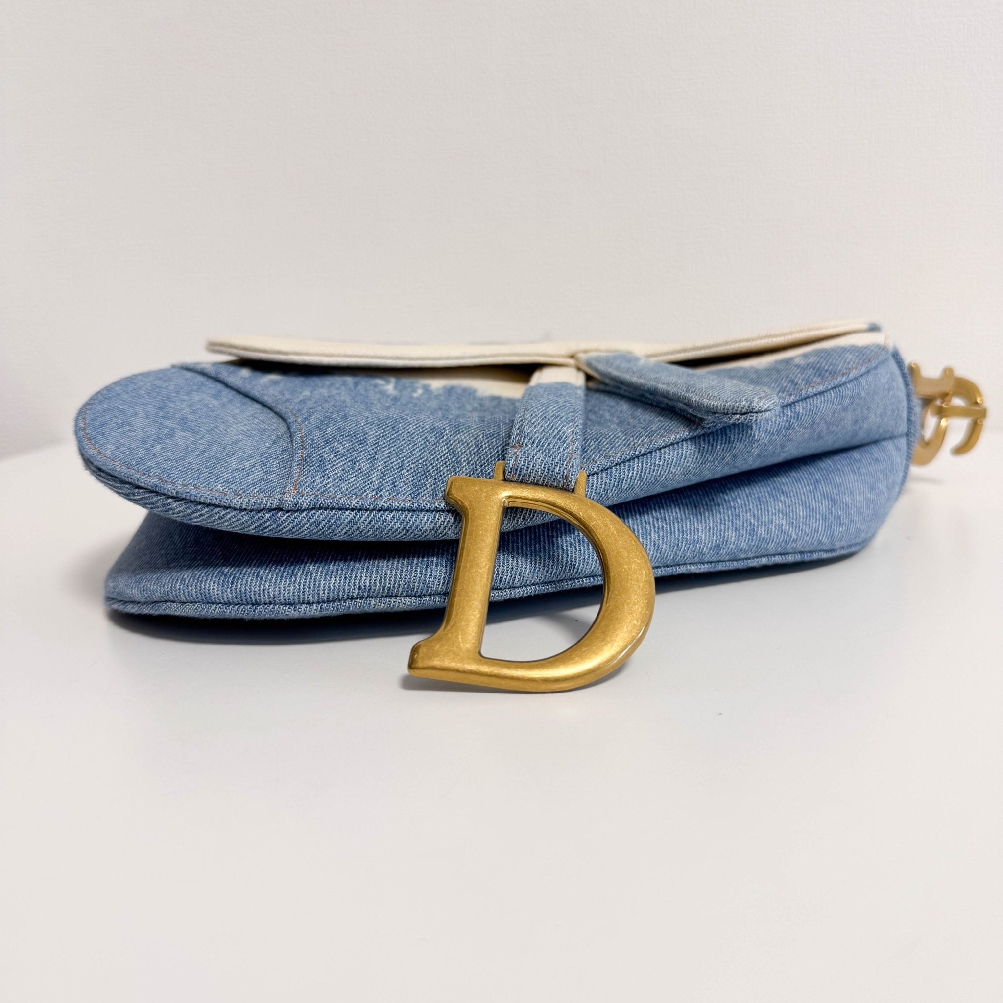 DIOR Saddle Light Blue Denim Shoulder Bag, in , Sold by HIVE PRELOVED - Shoulder Bags, ,