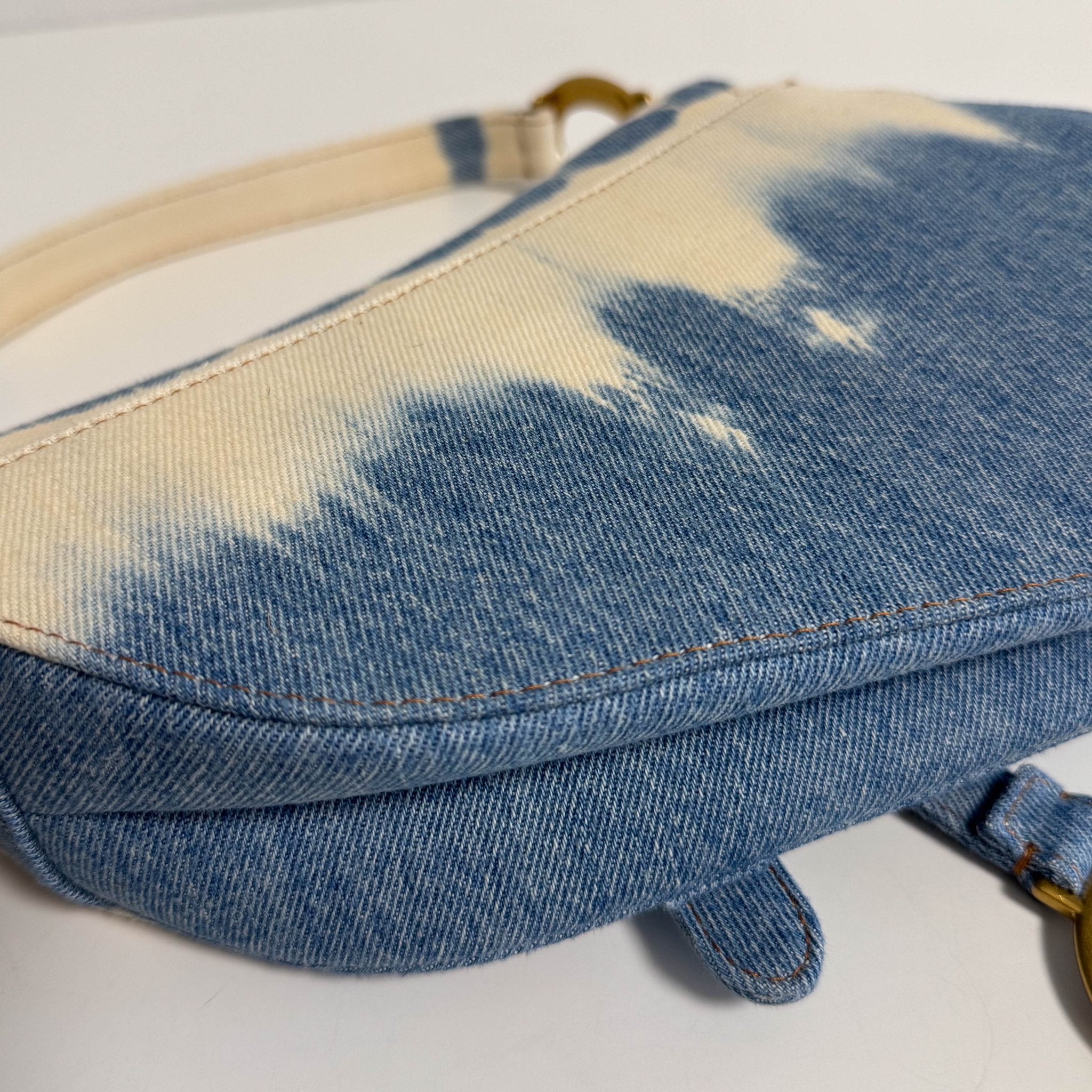 DIOR Saddle Light Blue Denim Shoulder Bag, in , Sold by HIVE PRELOVED - Shoulder Bags, ,