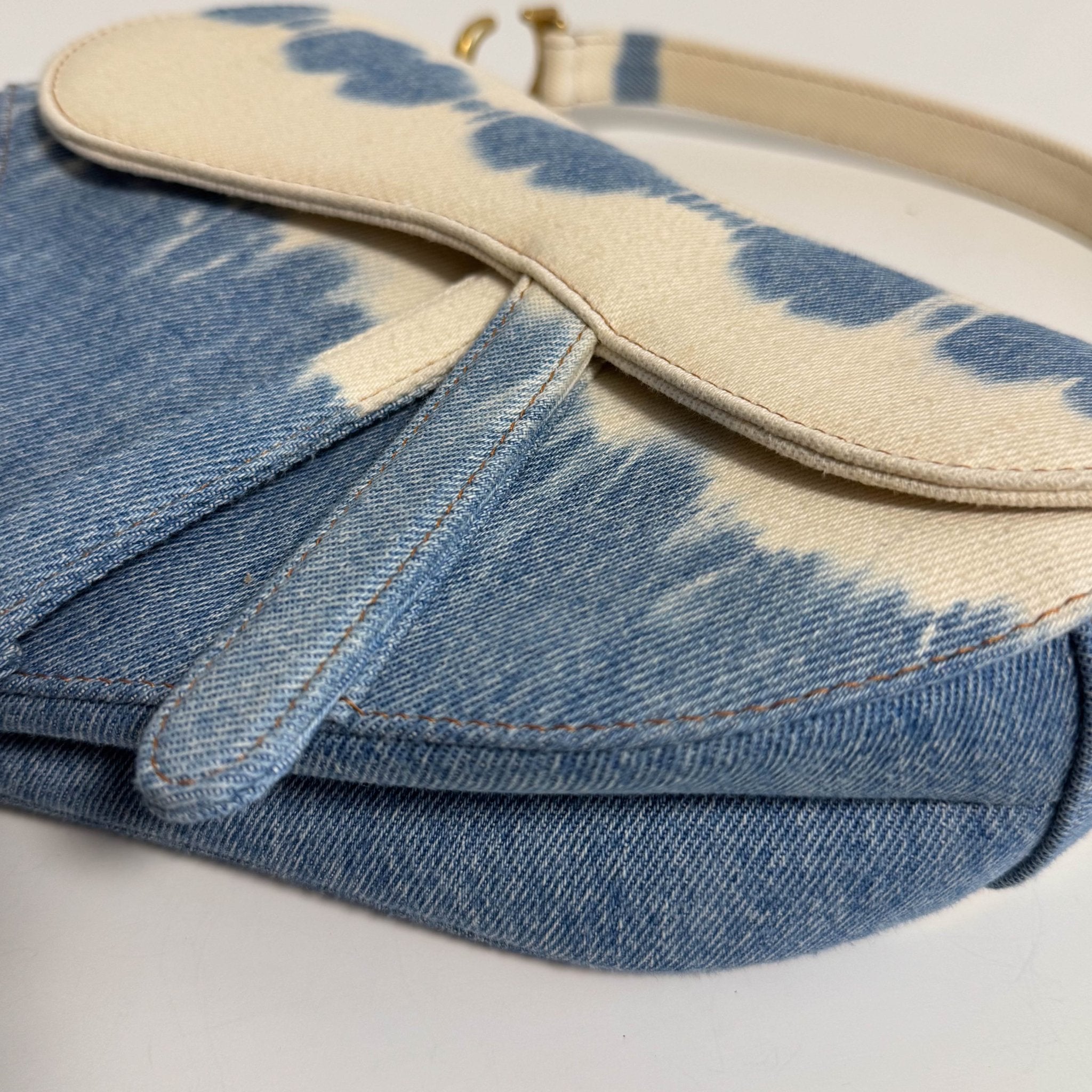 DIOR Saddle Light Blue Denim Shoulder Bag, in , Sold by HIVE PRELOVED - Shoulder Bags, ,