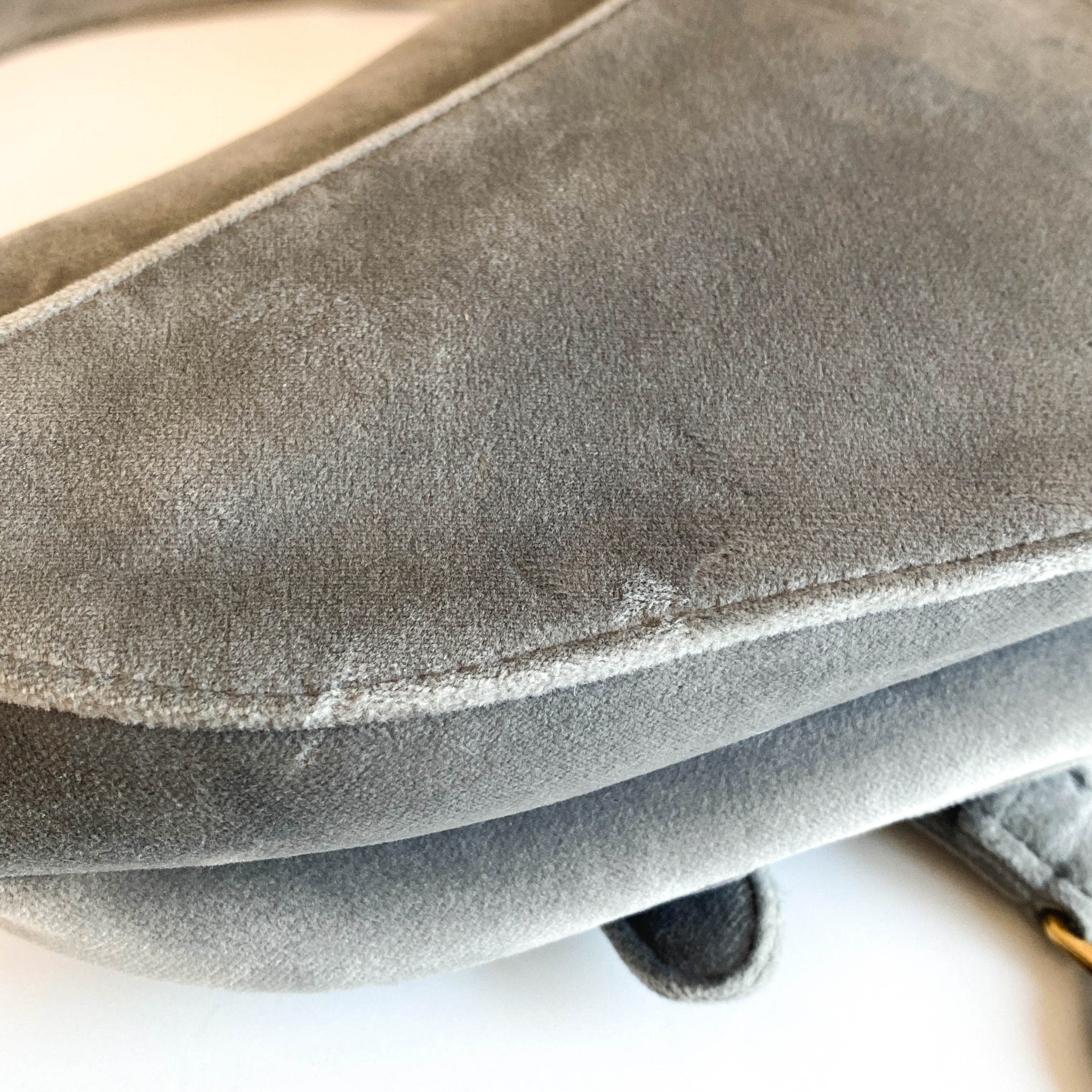 DIOR Saddle Mini Grey Suede Handle Bag, in , Sold by HIVE PRELOVED - Handle Bags, ,
