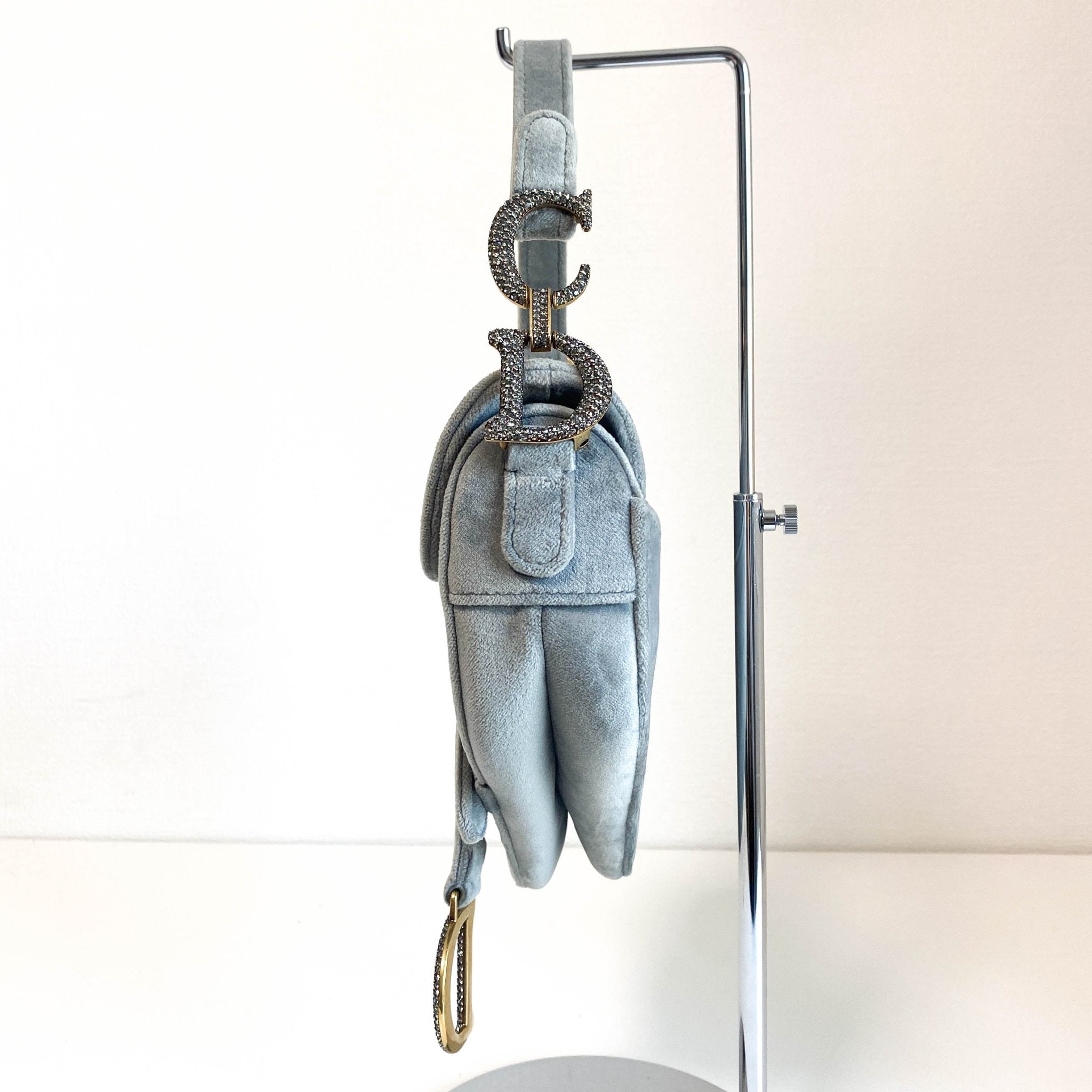 DIOR Saddle Mini Grey Suede Handle Bag, in , Sold by HIVE PRELOVED - Handle Bags, ,