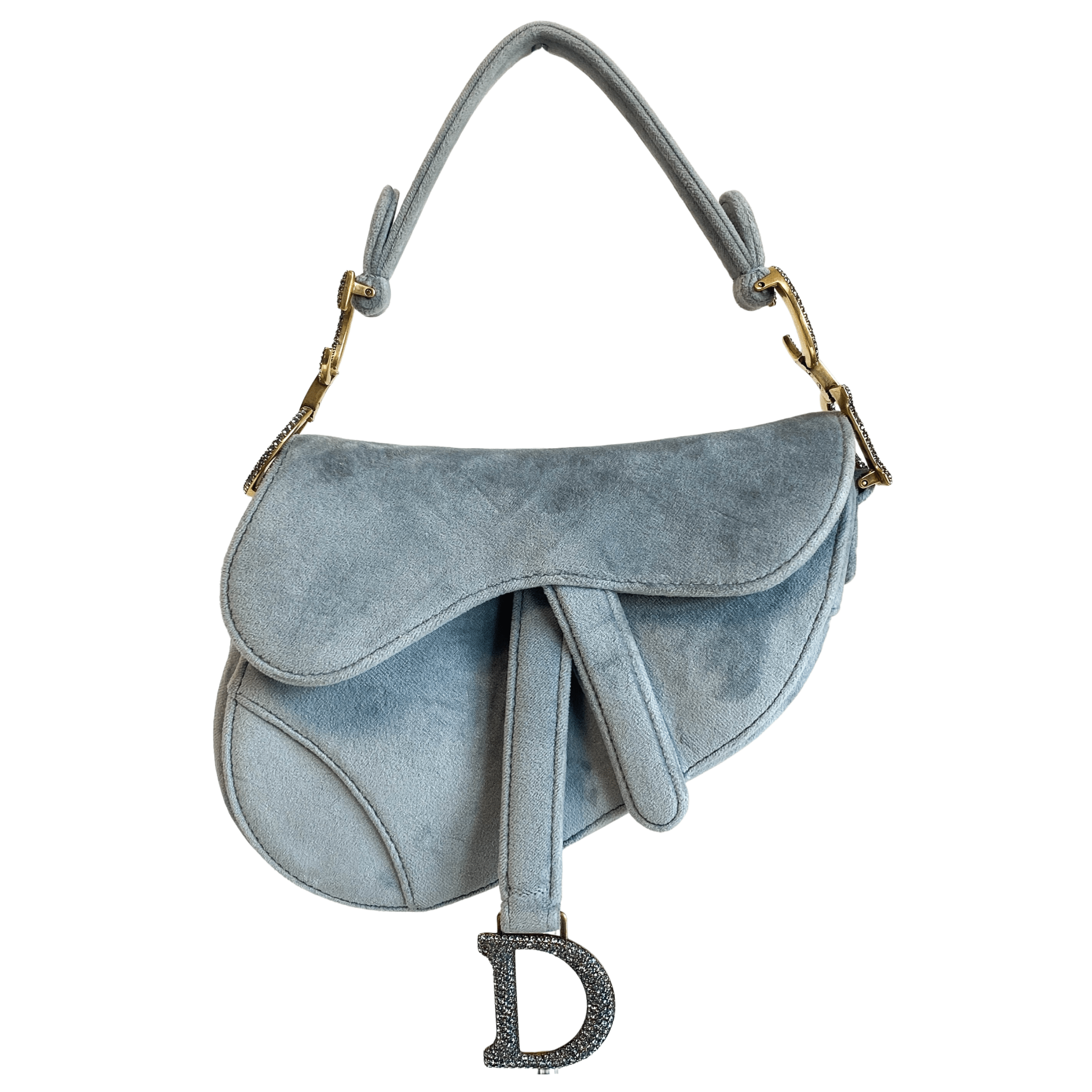 DIOR Saddle Mini Grey Suede Handle Bag, in , Sold by HIVE PRELOVED - Handle Bags, ,