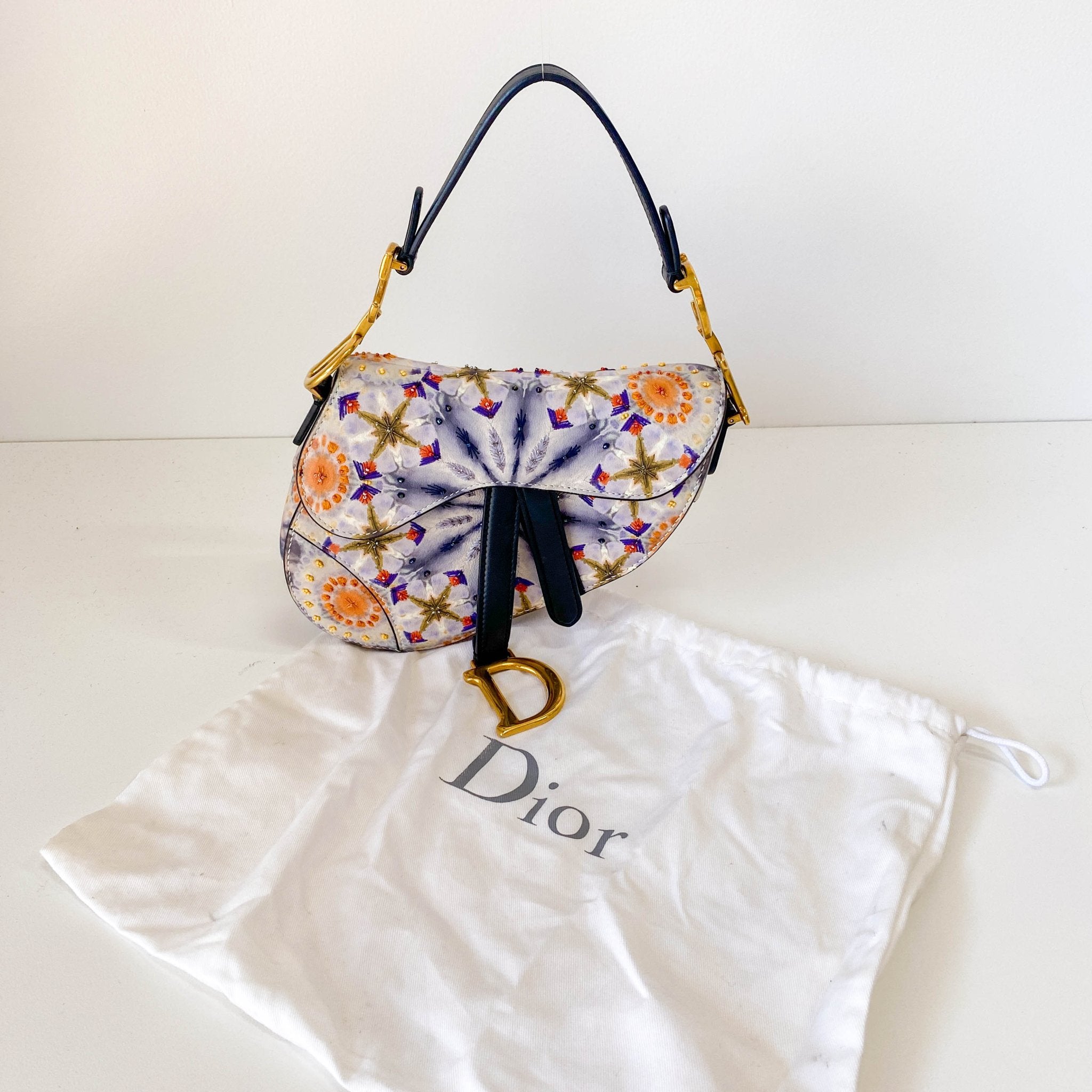 DIOR Saddle Multicolor Beaded Kaleidoscope bag, in , Sold by HIVE PRELOVED - Shoulder Bags, ,