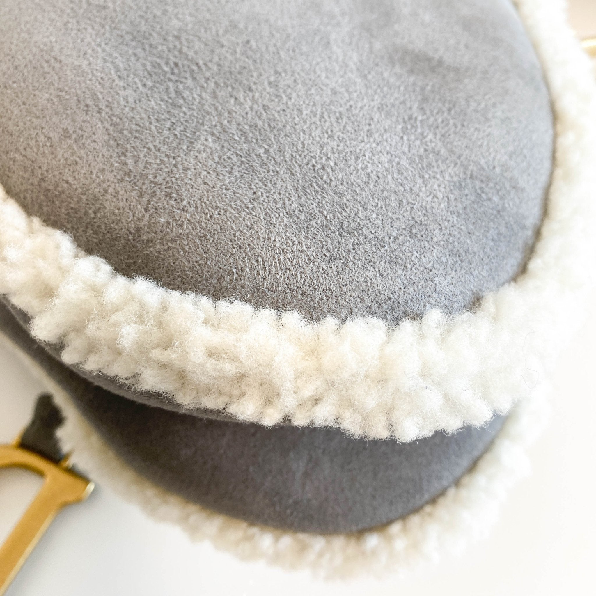 DIOR Saddle Shoulder Bag Shearling Grey White, in , Sold by HIVE PRELOVED - Shoulder Bags, ,