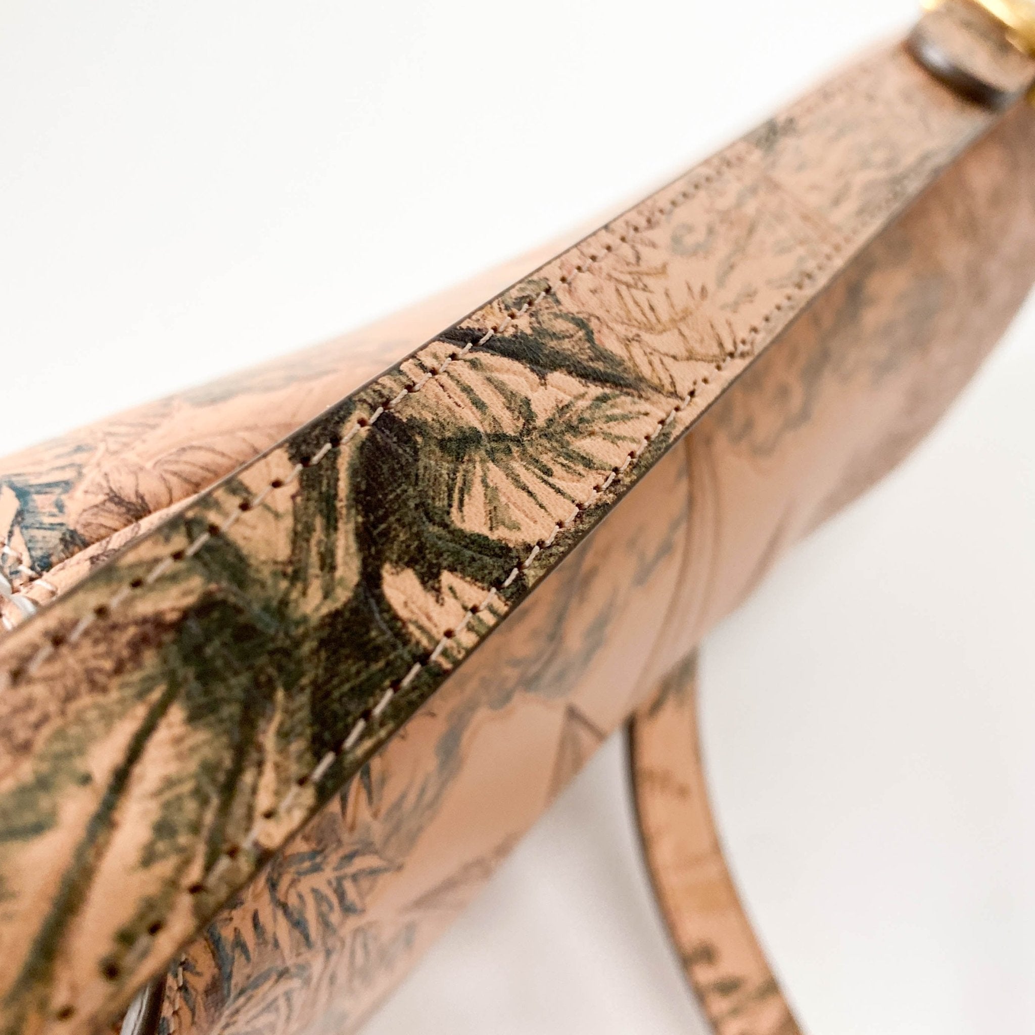 DIOR Saddle Sun Motif Engraving in Beige Leather Shoulder Bag, in , Sold by HIVE PRELOVED - Shoulder Bags, ,