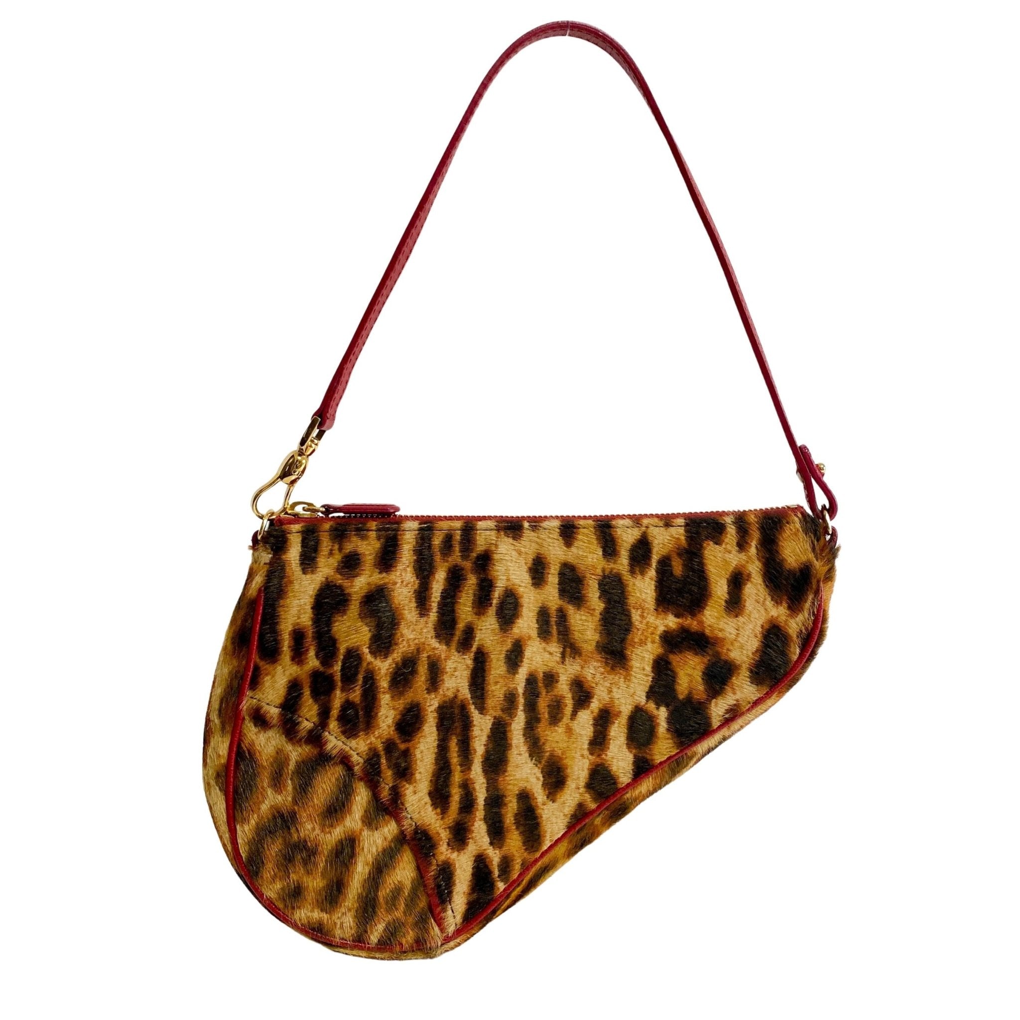 DIOR Saddle Vintage Leopard Pony Hair Shoulder Bag, in , Sold by HIVE PRELOVED - Shoulder Bags, ,