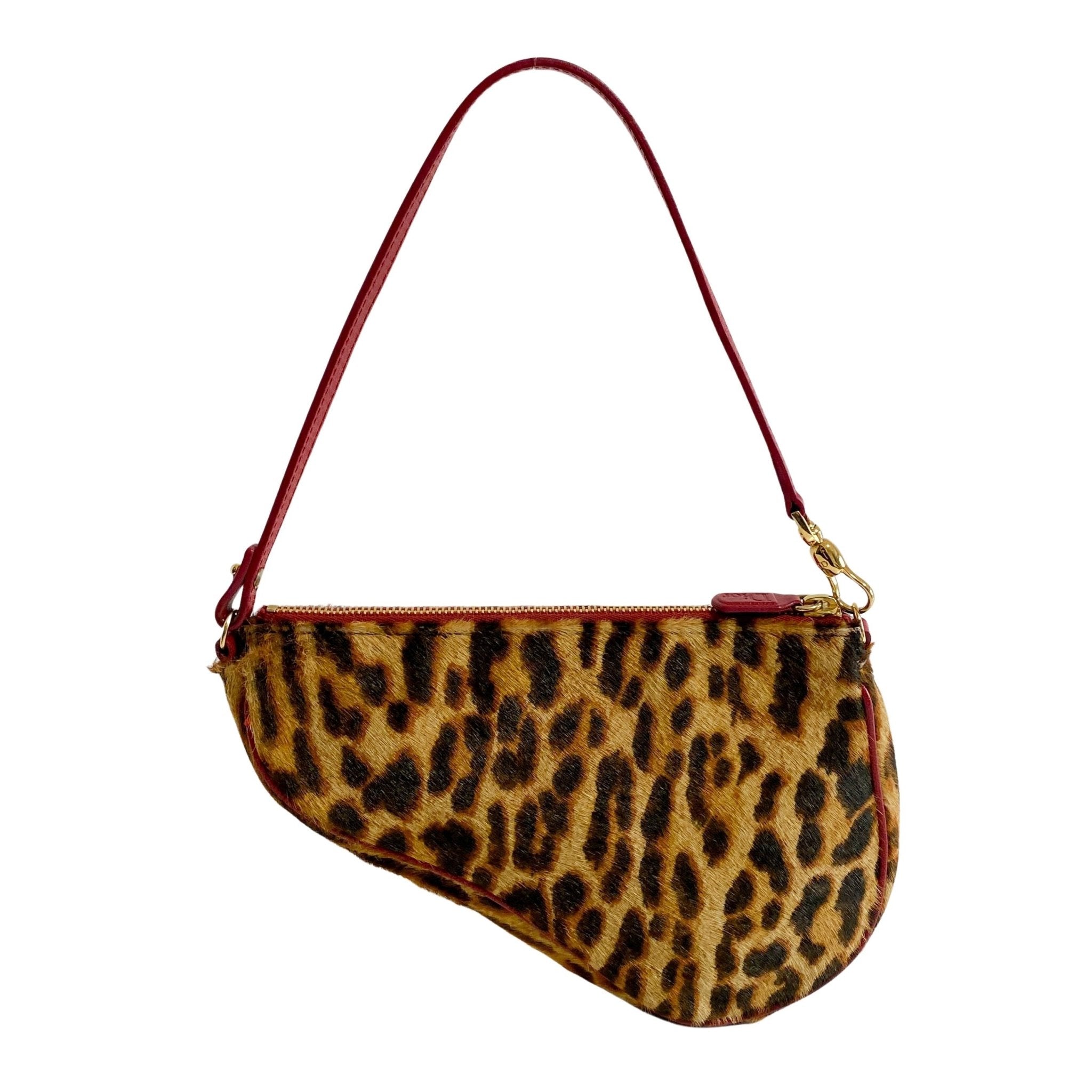 DIOR Saddle Vintage Leopard Pony Hair Shoulder Bag, in , Sold by HIVE PRELOVED - Shoulder Bags, ,