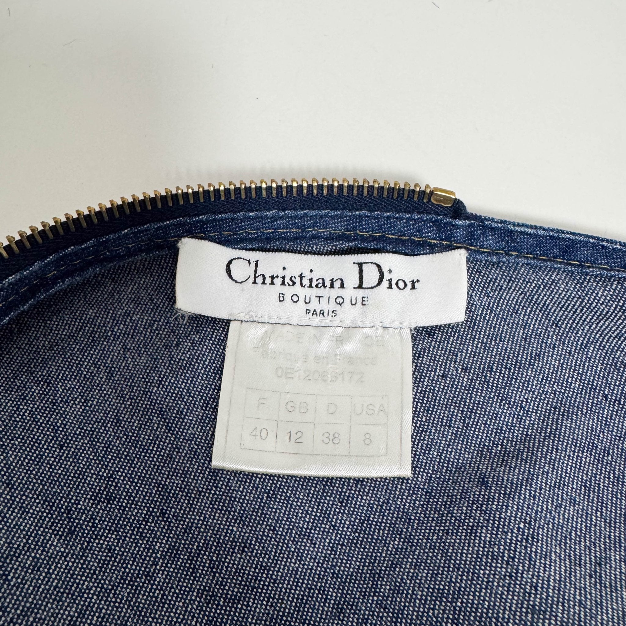 DIOR SS2000 John Galliano Blue Denim Dress, in , Sold by HIVE PRELOVED - Dresses, ,