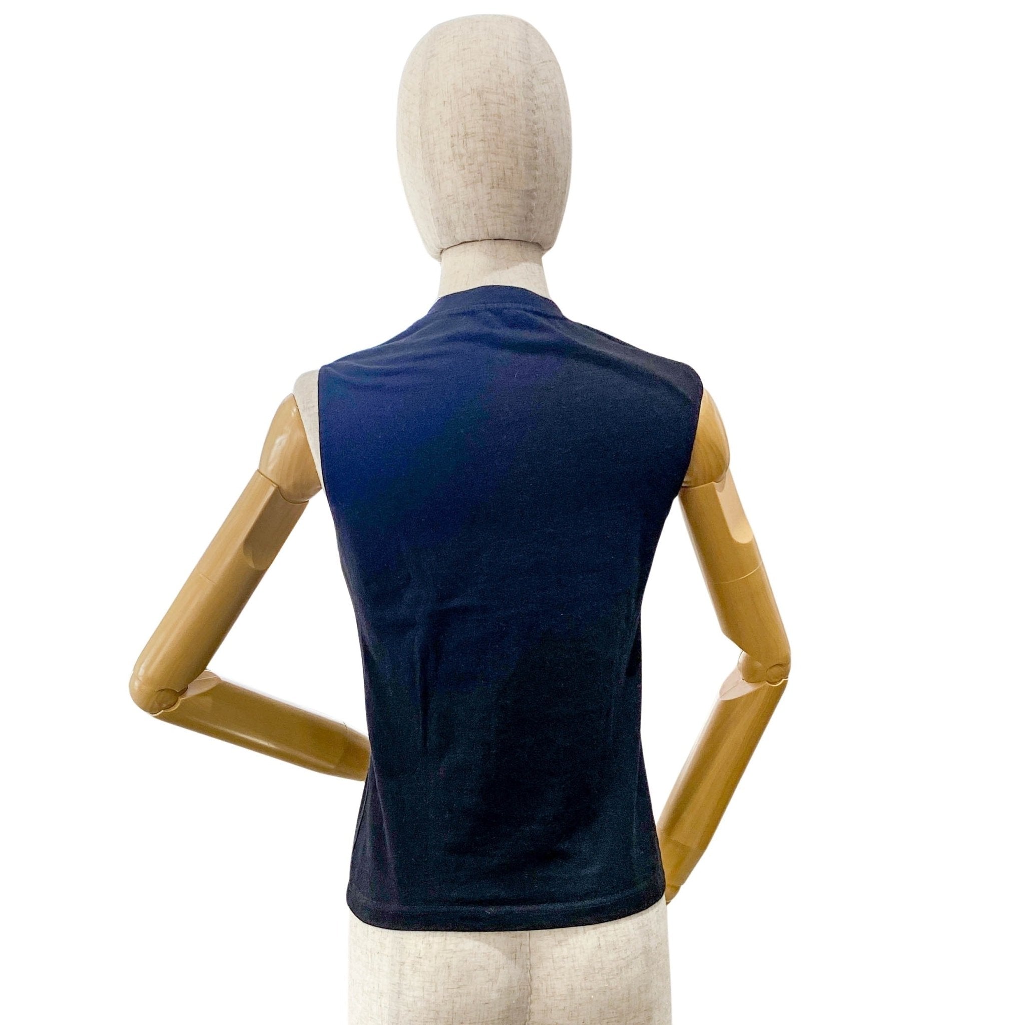 DIOR Tank Top Black Cotton Denim Dior Pattern, in , Sold by HIVE PRELOVED - Tops, ,