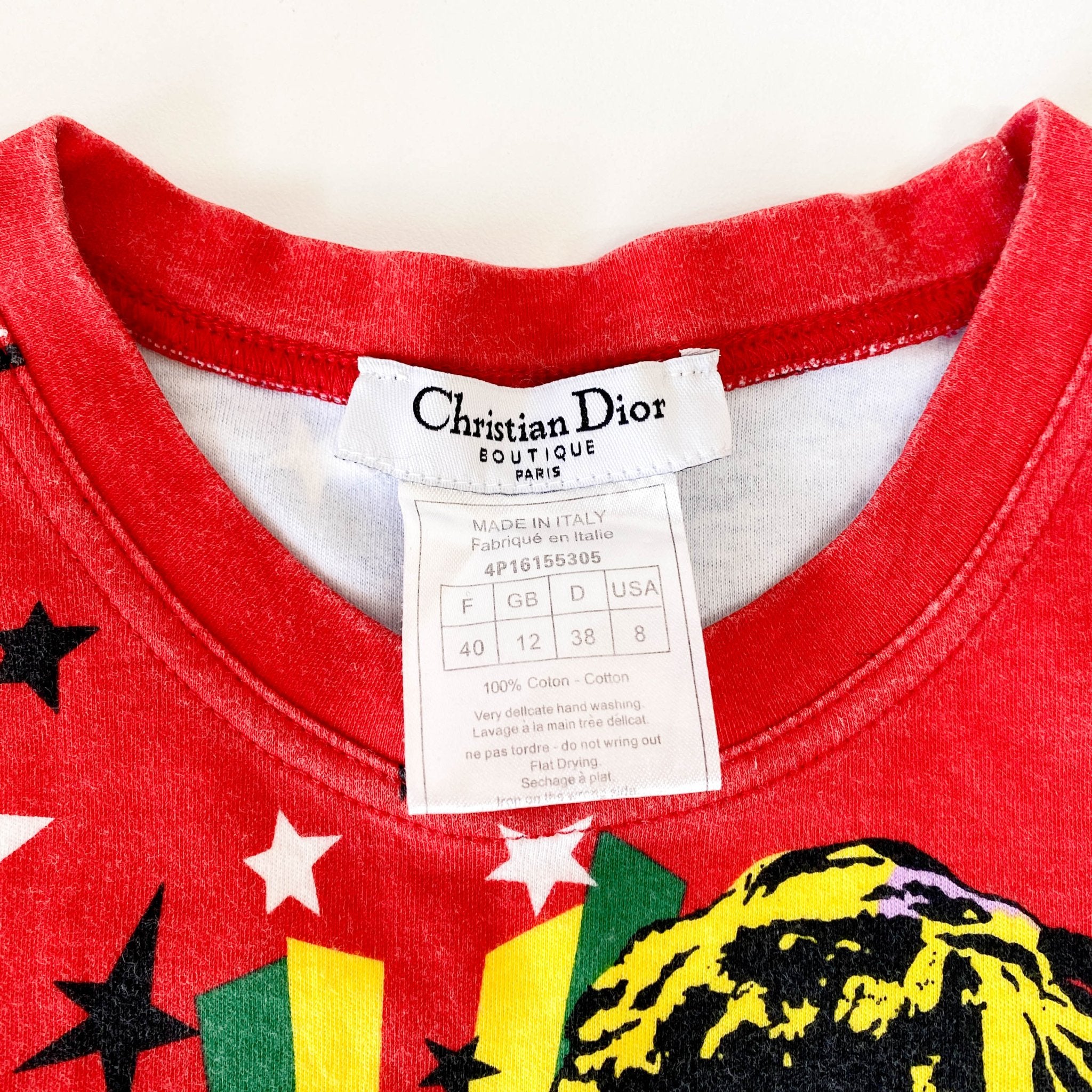 ☆ レア☆Dior タンクトップ クリスチャンディオール　ガリアーノ　ボブマリー 激レア Christian Dior ガリアーノ期 タンクトップ ハードコア