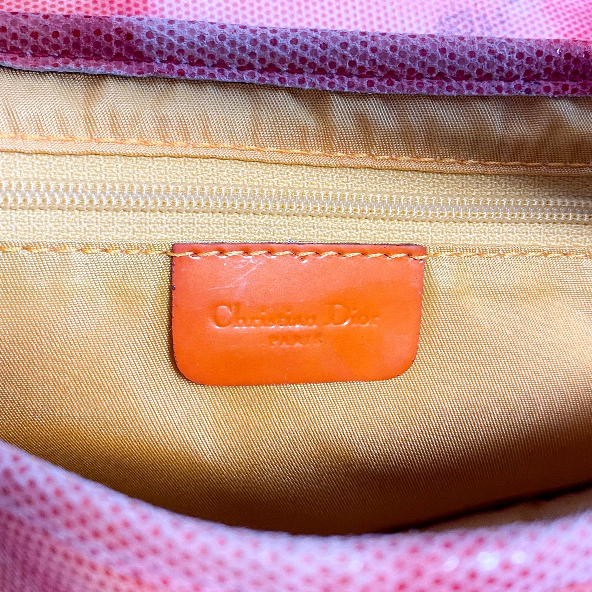 DIOR Tie Dye Saddle Red / Orange Shoulder Bag, in , Sold by HIVE PRELOVED - Shoulder Bags, ,