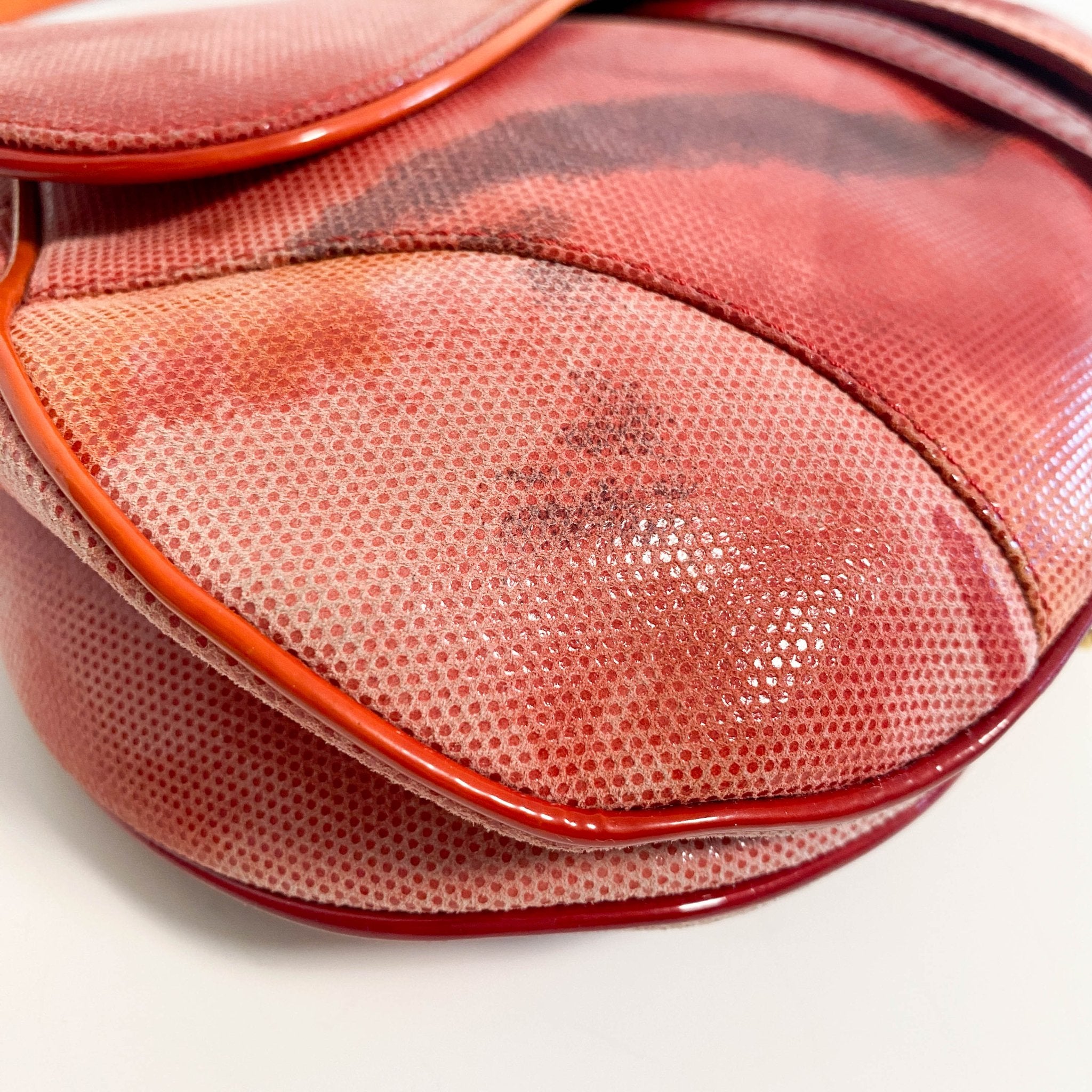 DIOR Tie Dye Saddle Red / Orange Shoulder Bag, in , Sold by HIVE PRELOVED - Shoulder Bags, ,
