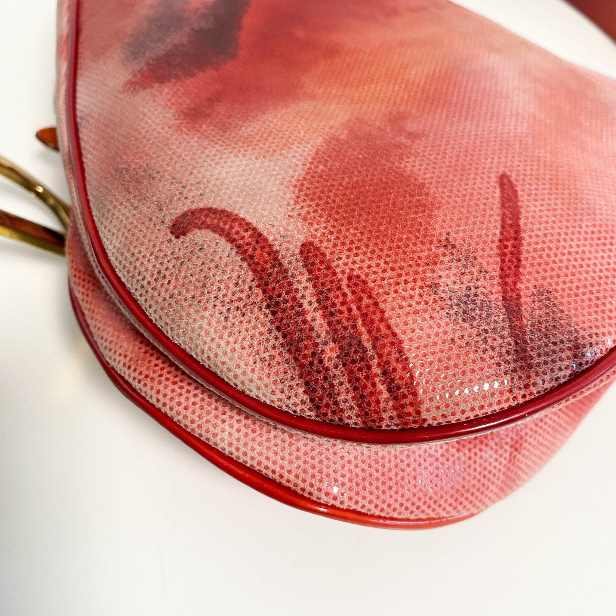 DIOR Tie Dye Saddle Red / Orange Shoulder Bag, in , Sold by HIVE PRELOVED - Shoulder Bags, ,