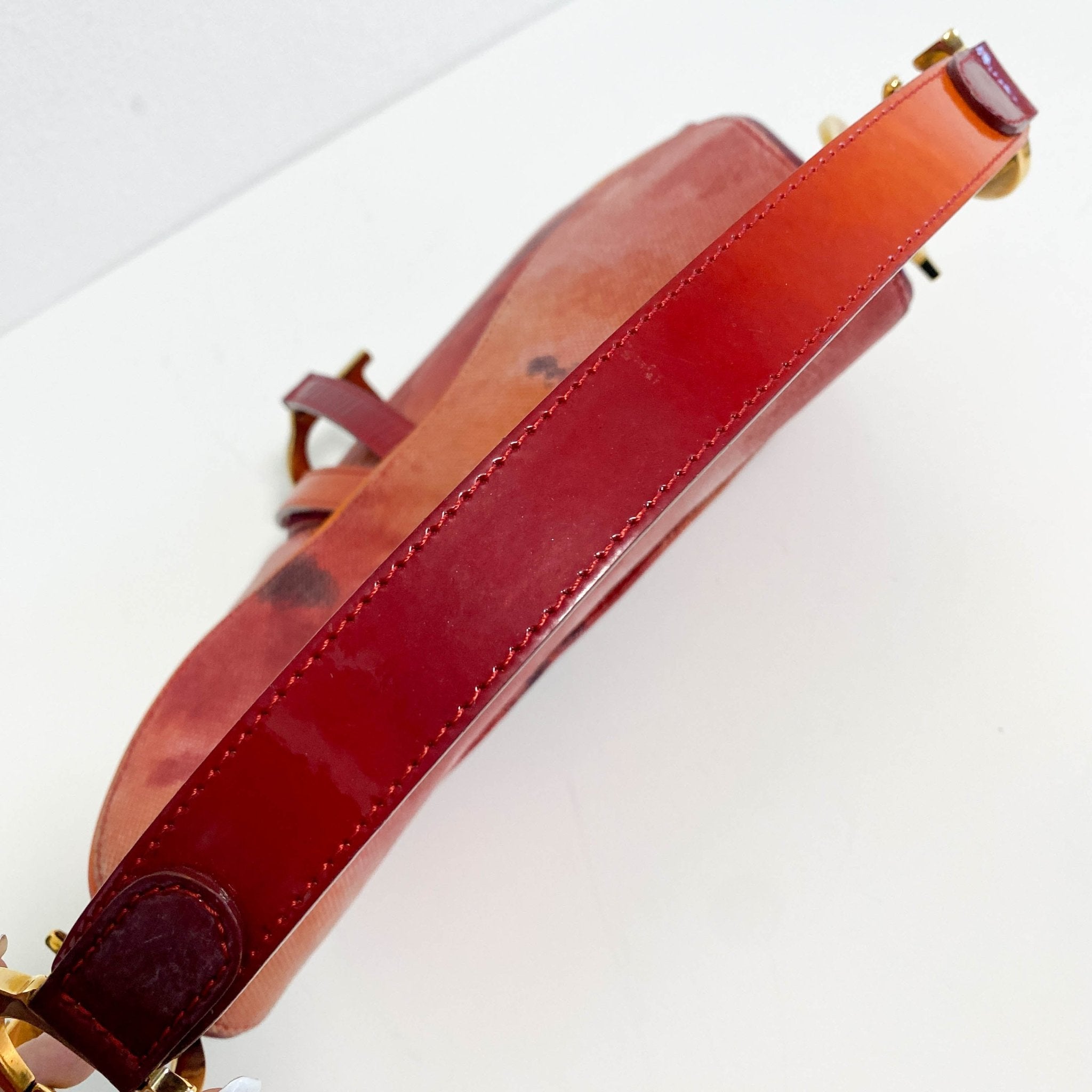 DIOR Tie Dye Saddle Red / Orange Shoulder Bag, in , Sold by HIVE PRELOVED - Shoulder Bags, ,