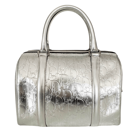 DIOR Trotter Bowling Metallic Silver Boston Handbag, in , Sold by HIVE PRELOVED - Handle Bags, ,