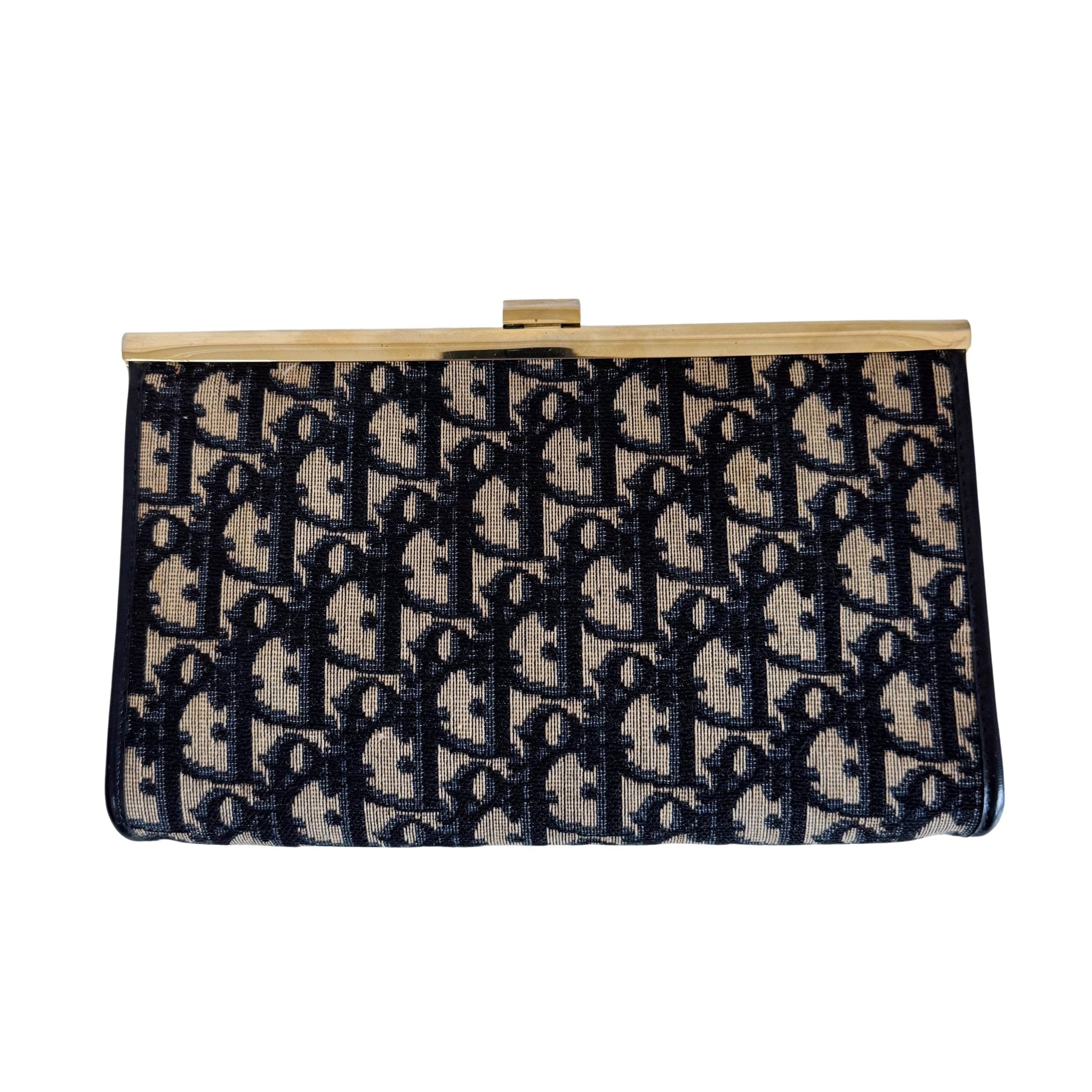 DIOR Trotter Canvas Navy Clutch, in , Sold by HIVE PRELOVED - Clutch bags, ,