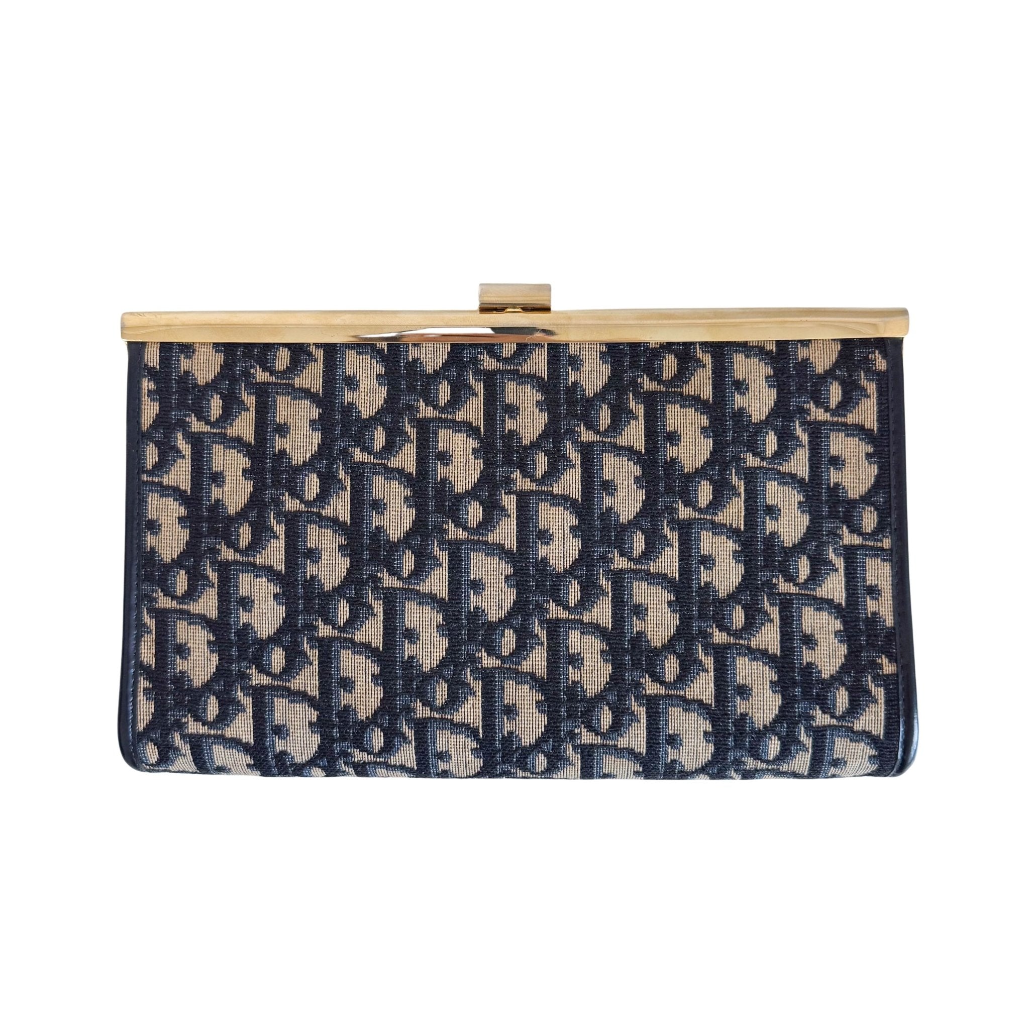 DIOR Trotter Canvas Navy Clutch, in , Sold by HIVE PRELOVED - Clutch bags, ,