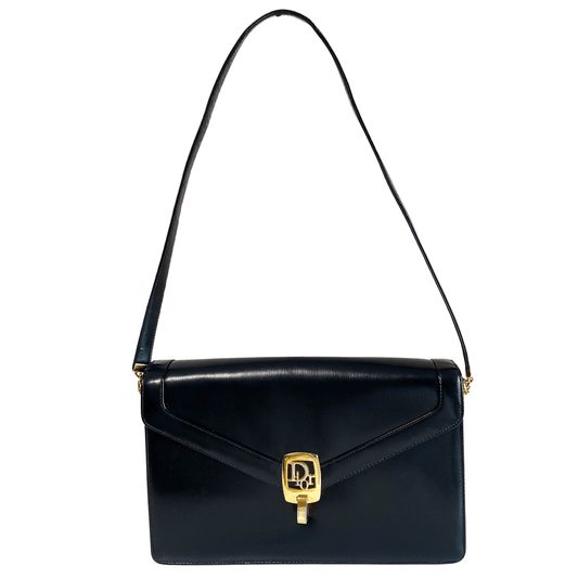 DIOR Vintage Black Leather Shoulder Bag, in , Sold by HIVE PRELOVED - Shoulder Bags, ,