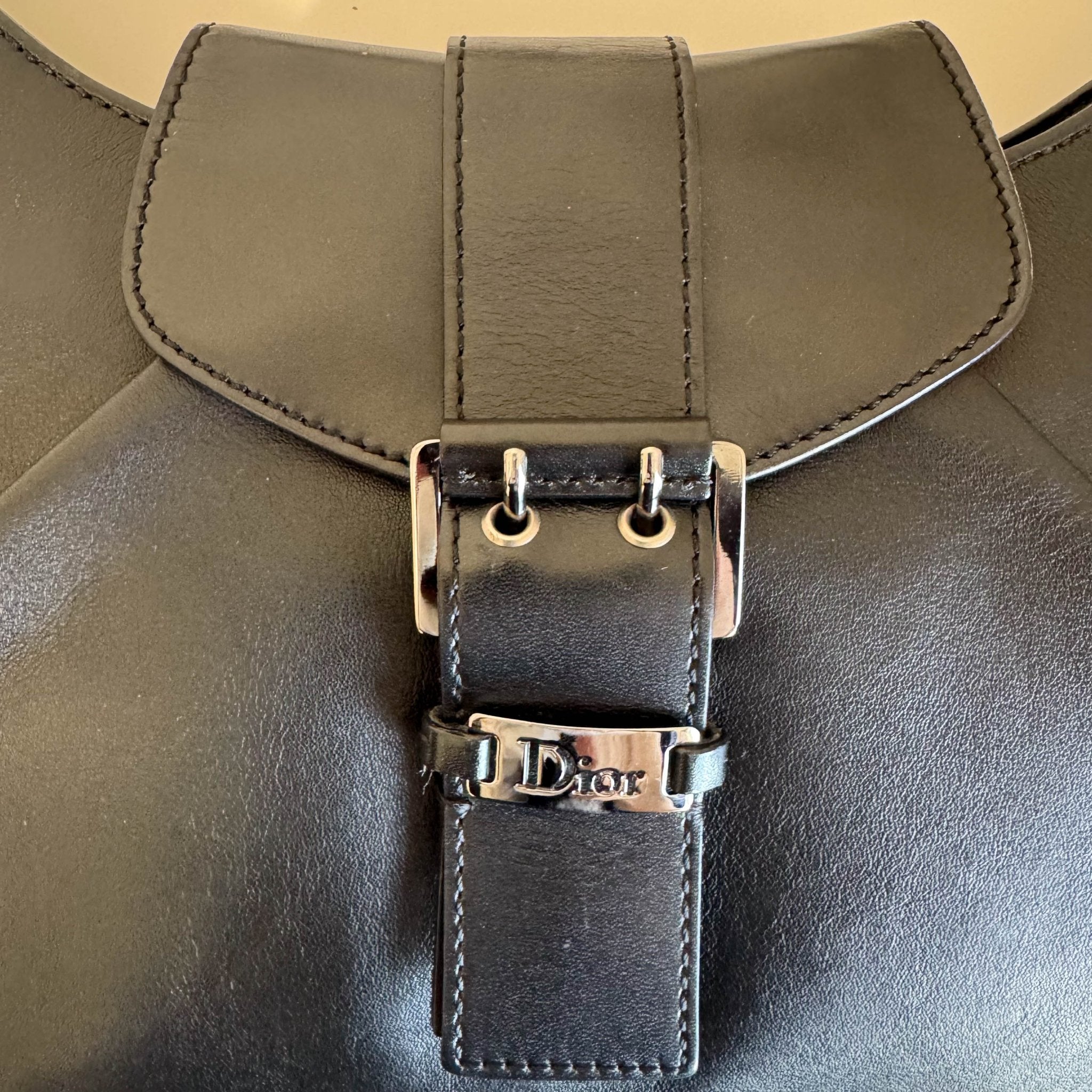 DIOR Vintage Black Logo Buckle Shoulder Bag, in , Sold by HIVE PRELOVED - Shoulder Bags, ,