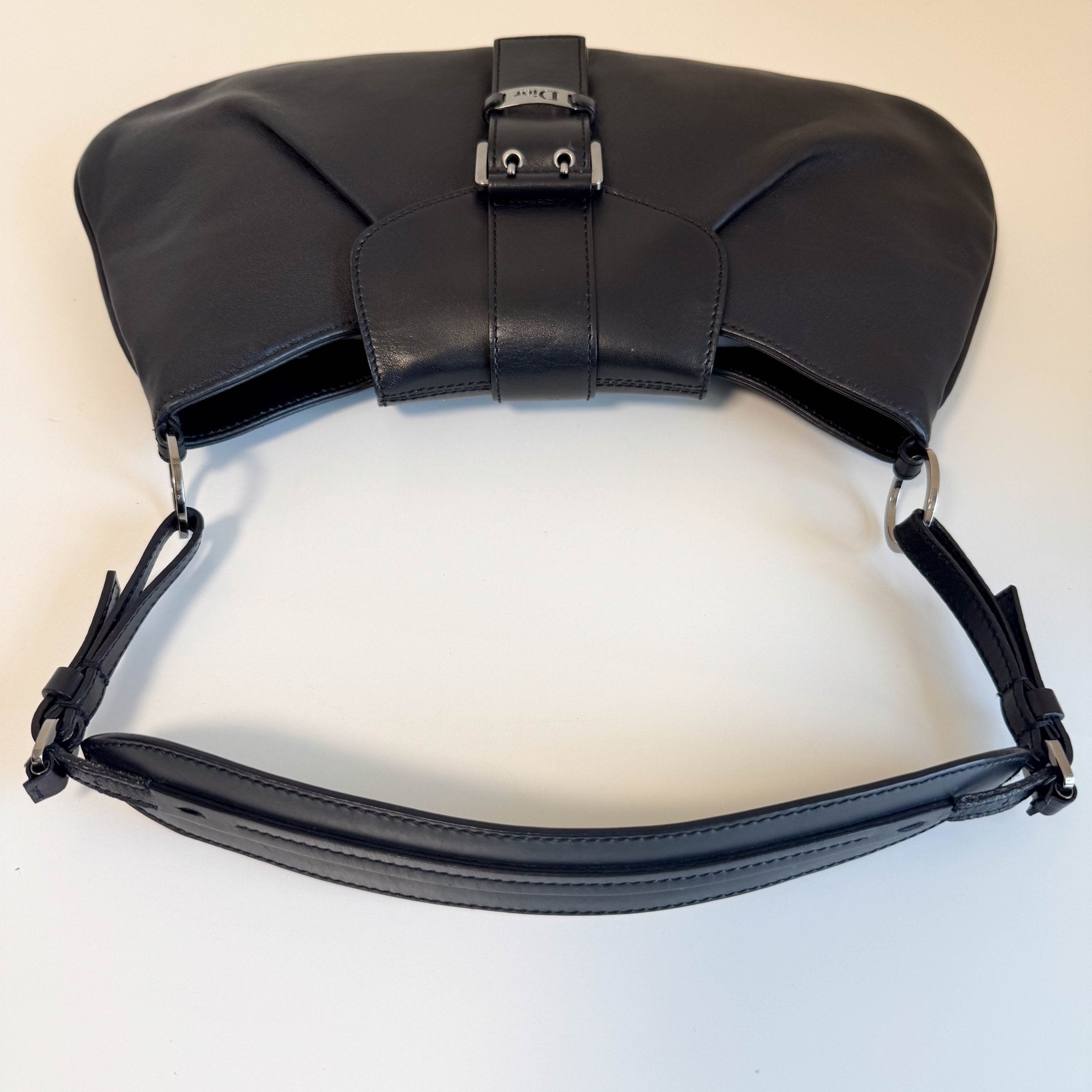 DIOR Vintage Black Logo Buckle Shoulder Bag, in , Sold by HIVE PRELOVED - Shoulder Bags, ,