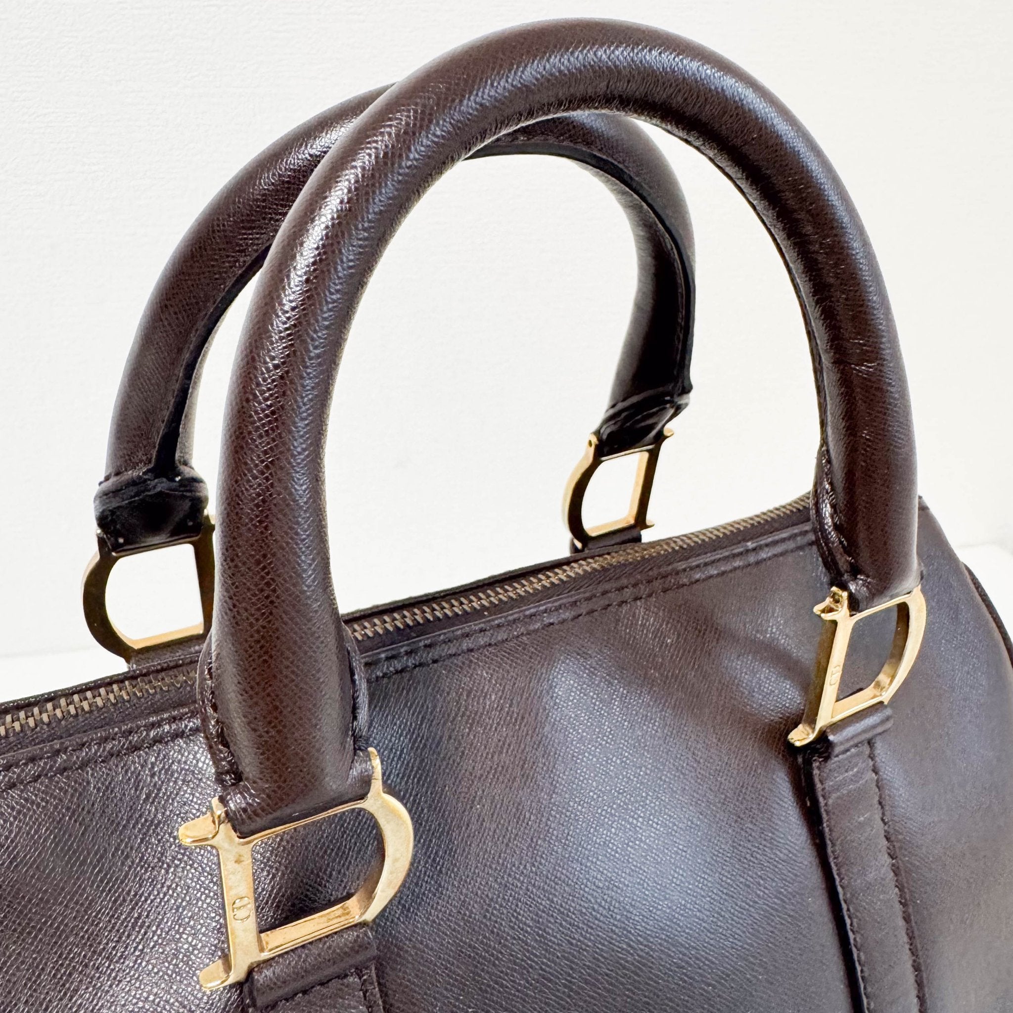DIOR Vintage Brown Leather Handbag, in , Sold by HIVE PRELOVED - Handle Bags, ,