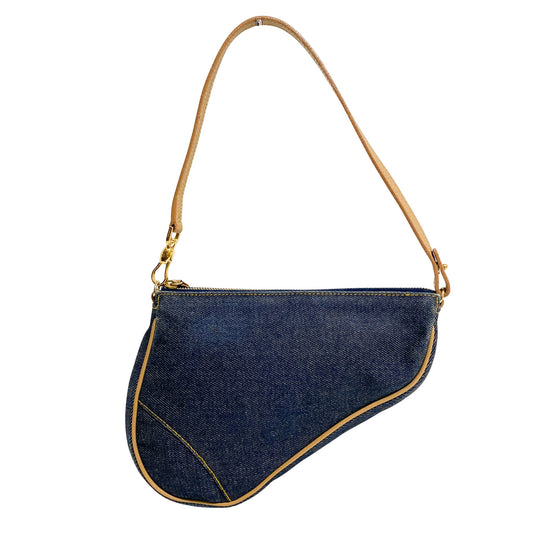 DIOR Vintage Denim Saddle Shoulder Bag, in , Sold by HIVE PRELOVED - Shoulder Bags, ,