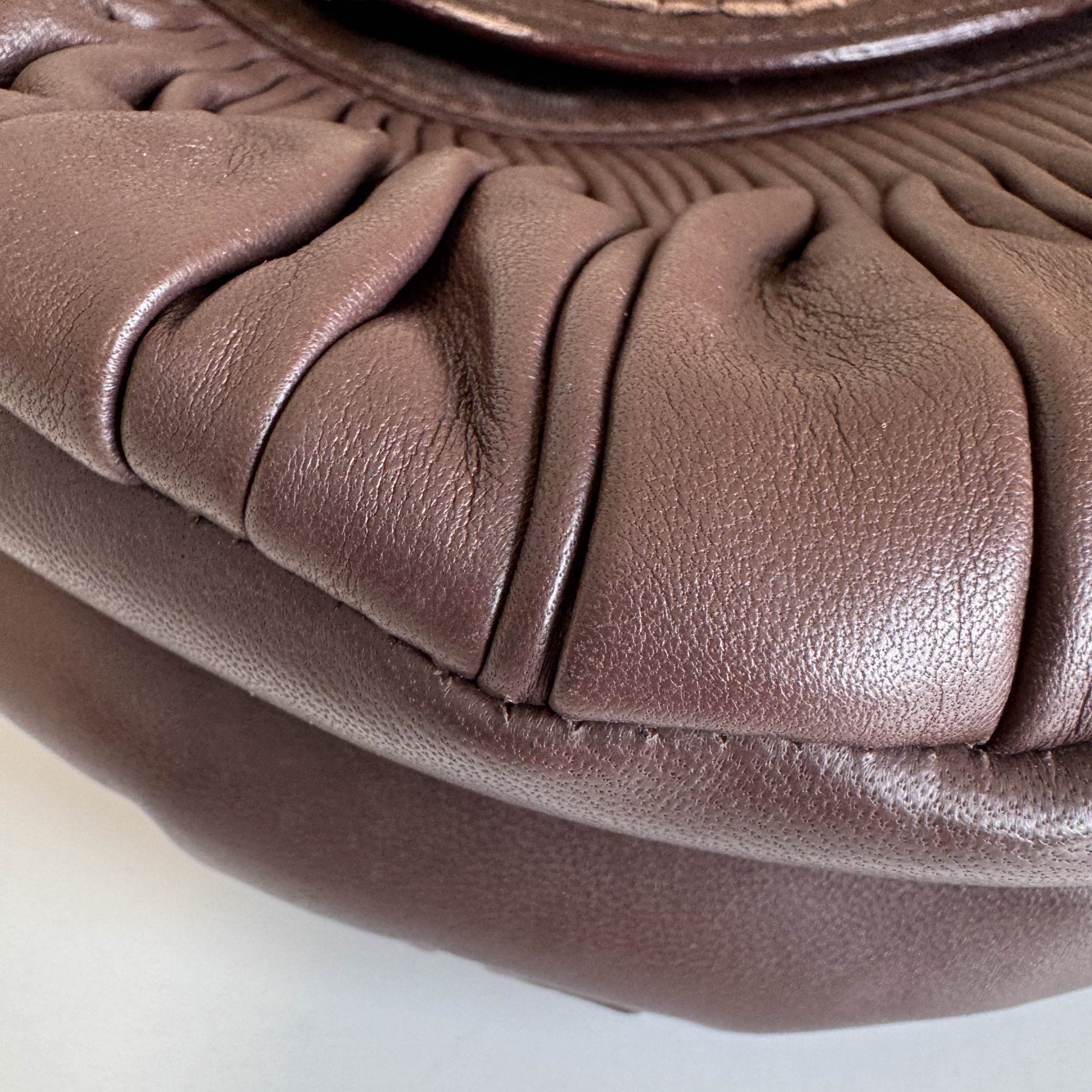 DIOR Vintage Dior Brown Leather Top Handle Bag, in , Sold by HIVE PRELOVED - Handle Bags, ,