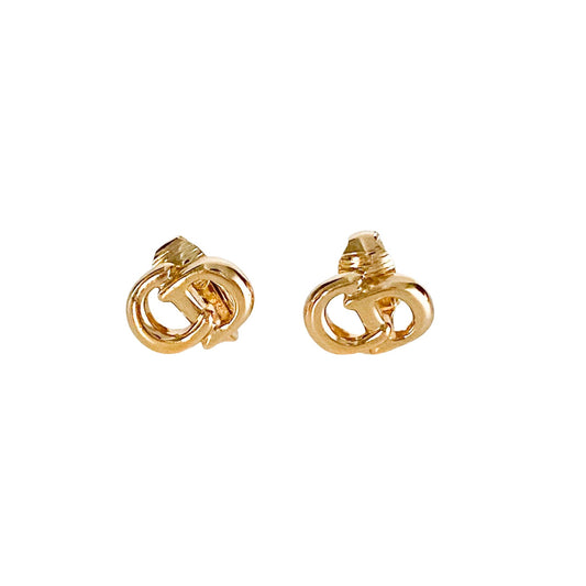 DIOR Vintage Dior Logo Gold Earrings, in , Sold by HIVE PRELOVED - Earrings, ,
